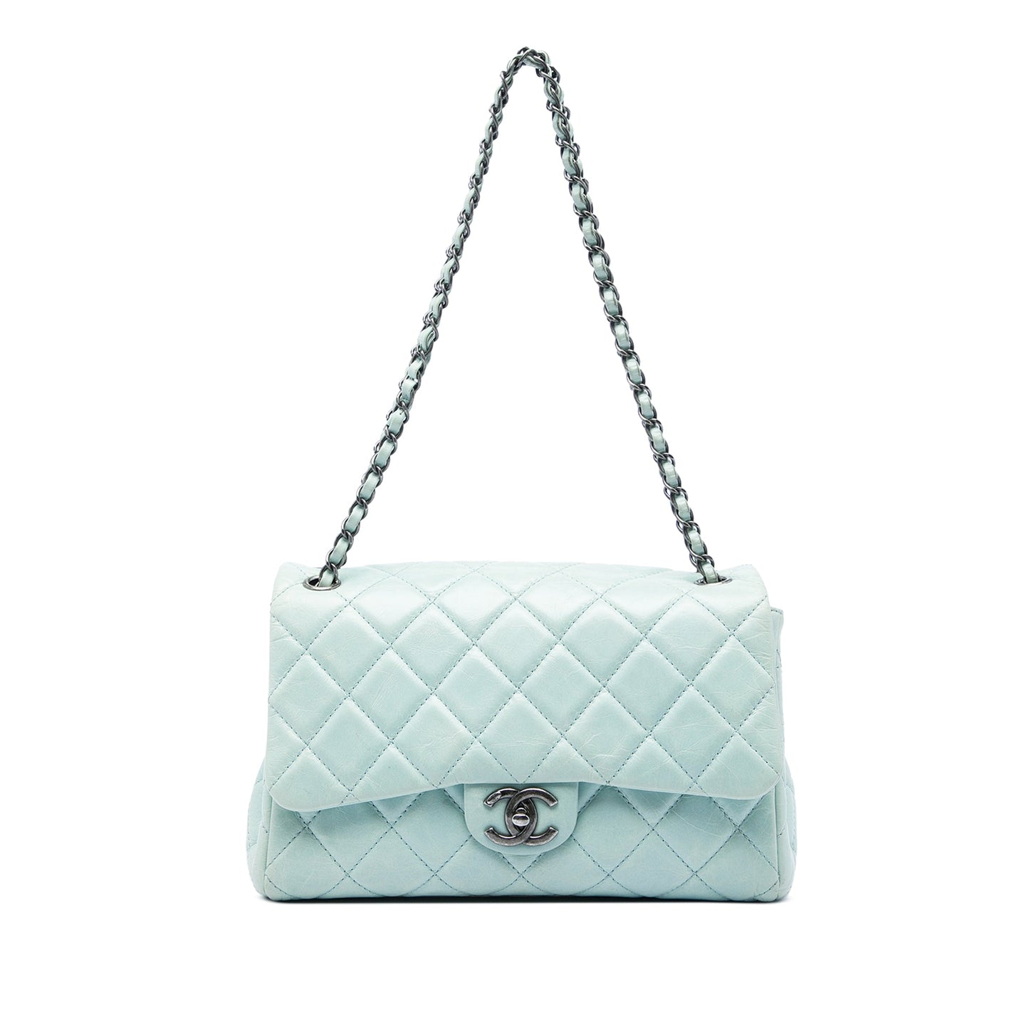 Chanel Medium Quilted Glazed Calfskin Coco Soft Flap