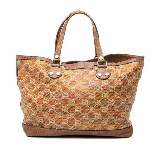 Gucci GG Straw Libeccio Sunset Tote