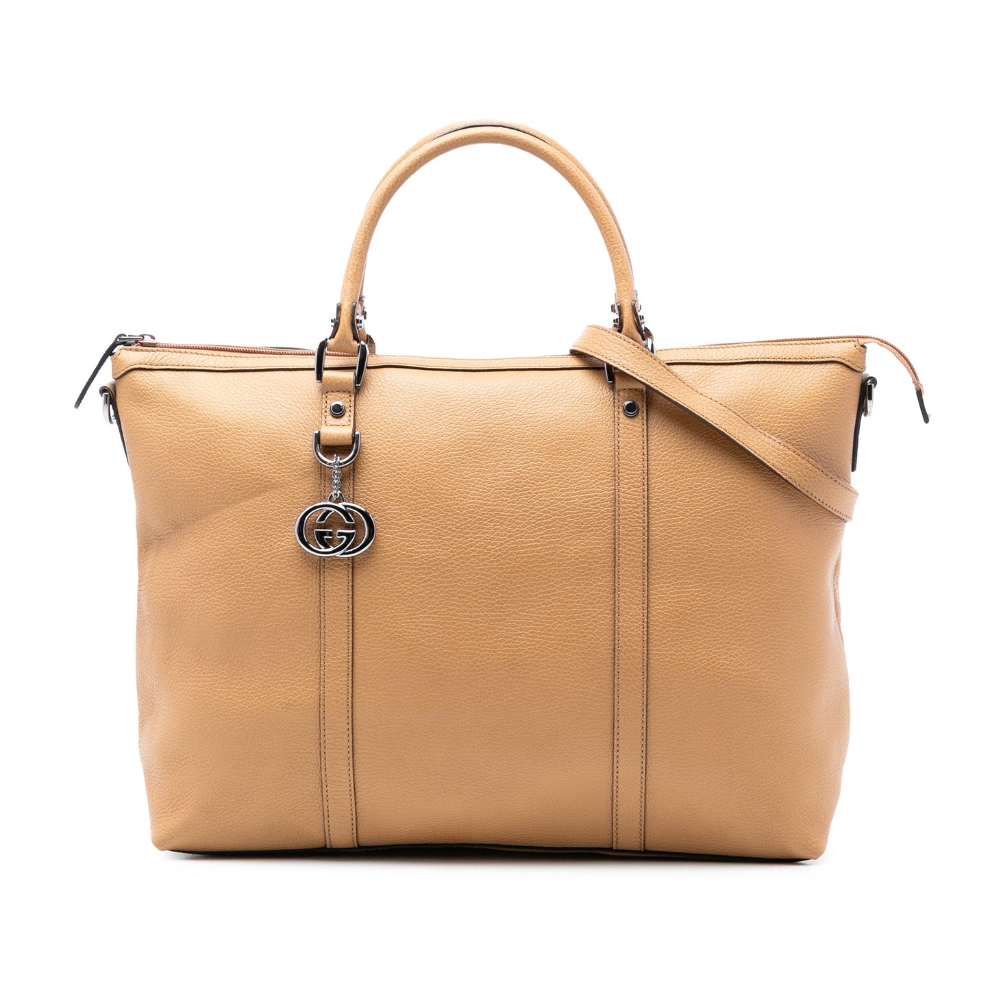 Gucci Leather GG Charm Satchel