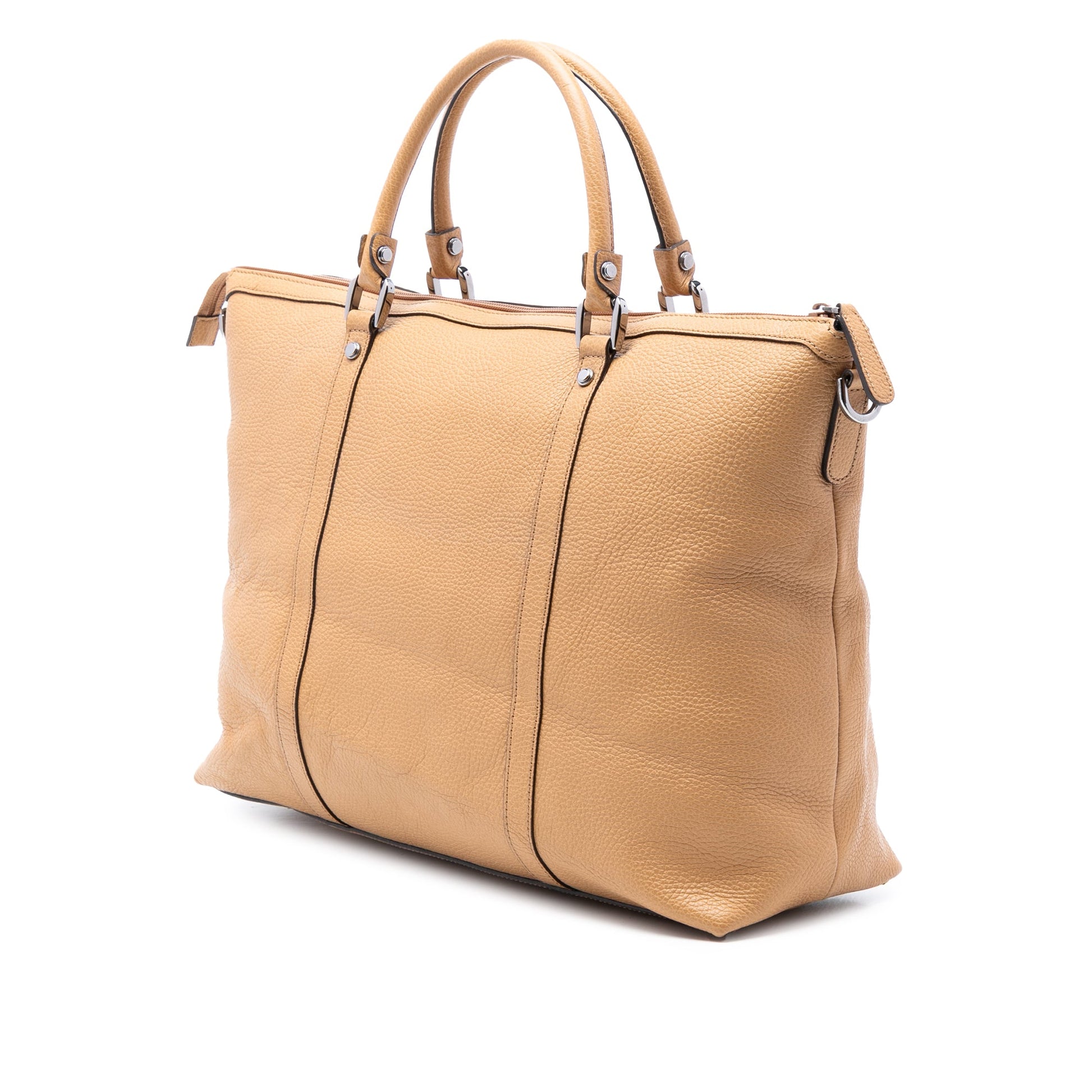 Gucci Leather GG Charm Satchel