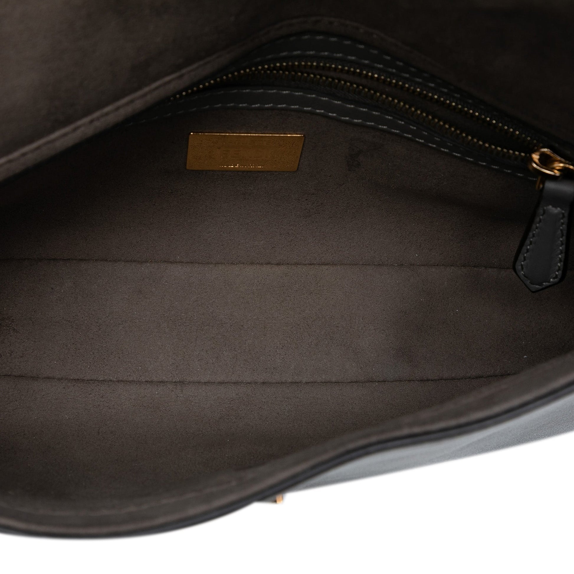 Fendi Vitello Grace FF 1974 Baguette Crossbody