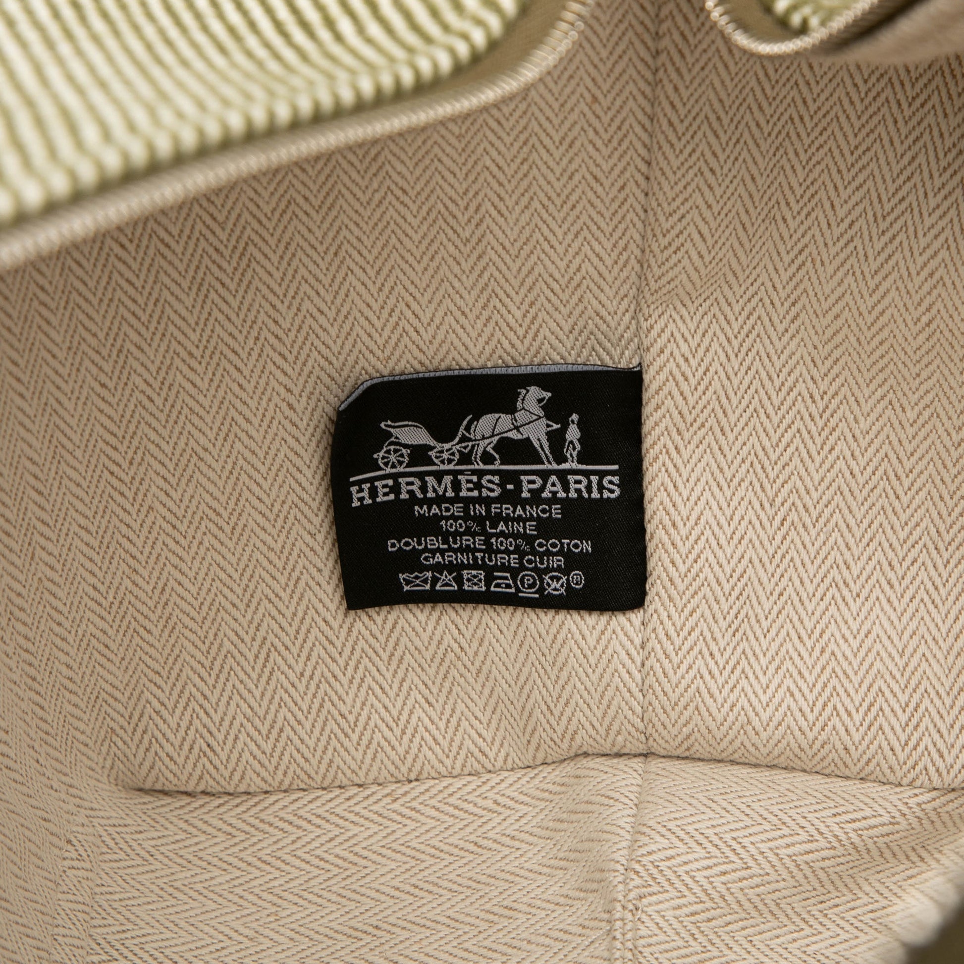 Hermès Large Wool Bride A Brac H Natte Case