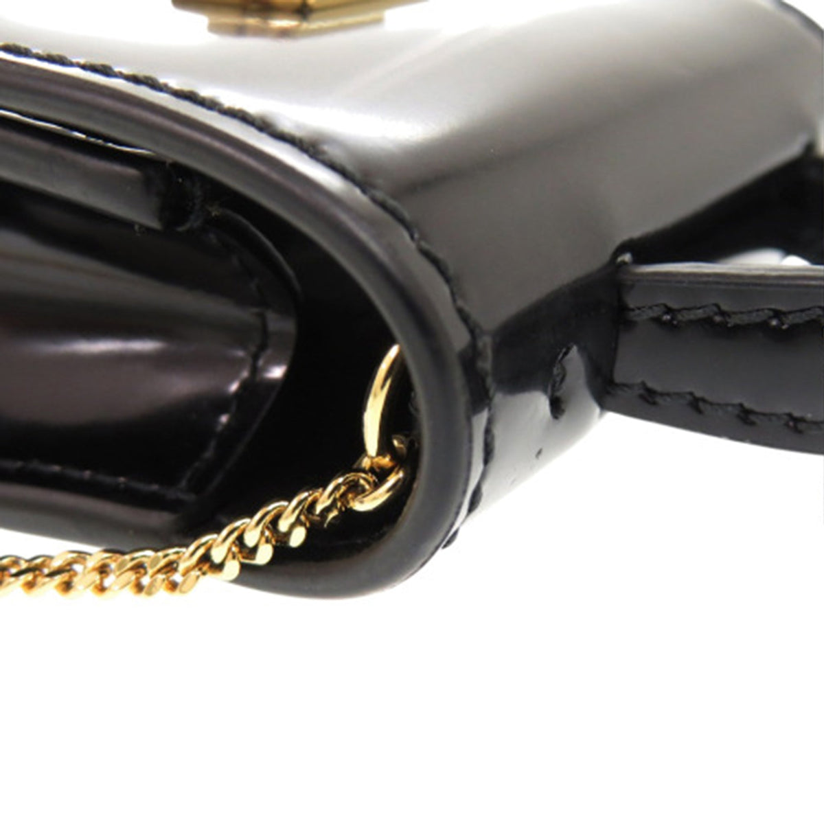 Ferragamo Smooth Calfskin Gancini Top Handle AirPods Case with Chain