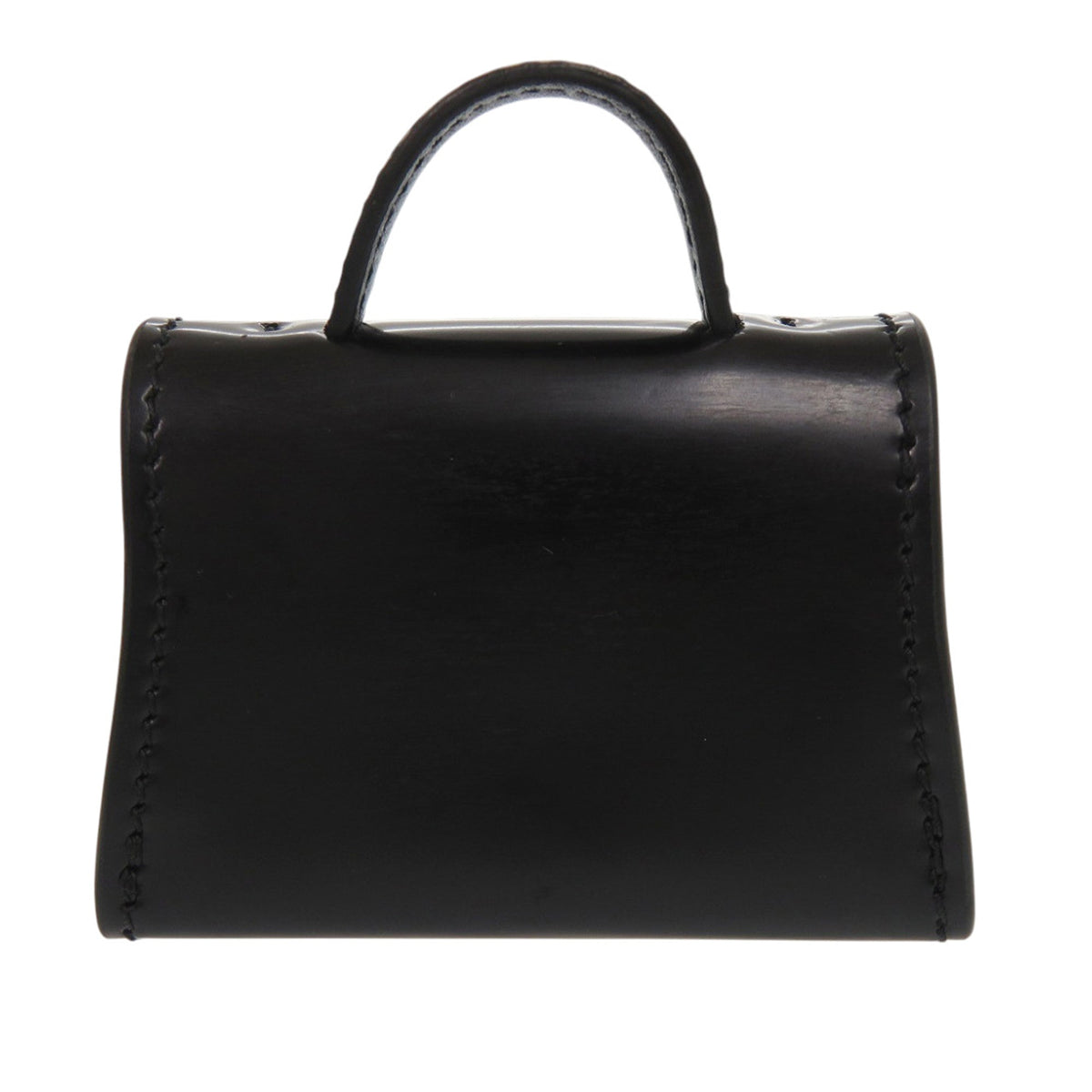Ferragamo Smooth Calfskin Gancini Top Handle AirPods Case with Chain