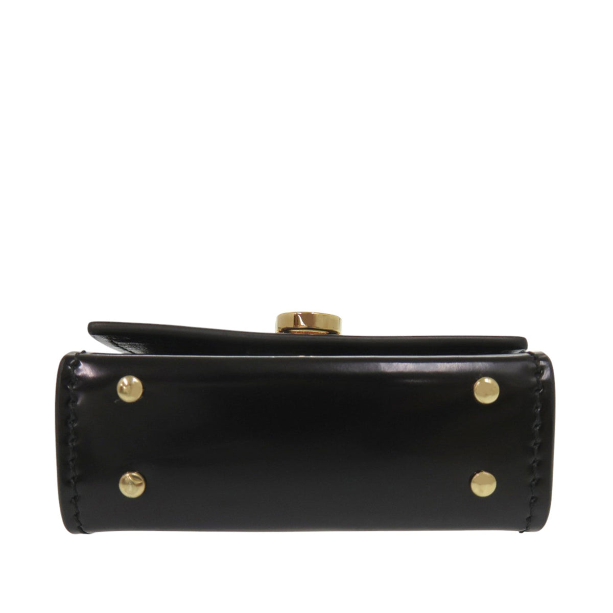 Ferragamo Smooth Calfskin Gancini Top Handle AirPods Case with Chain