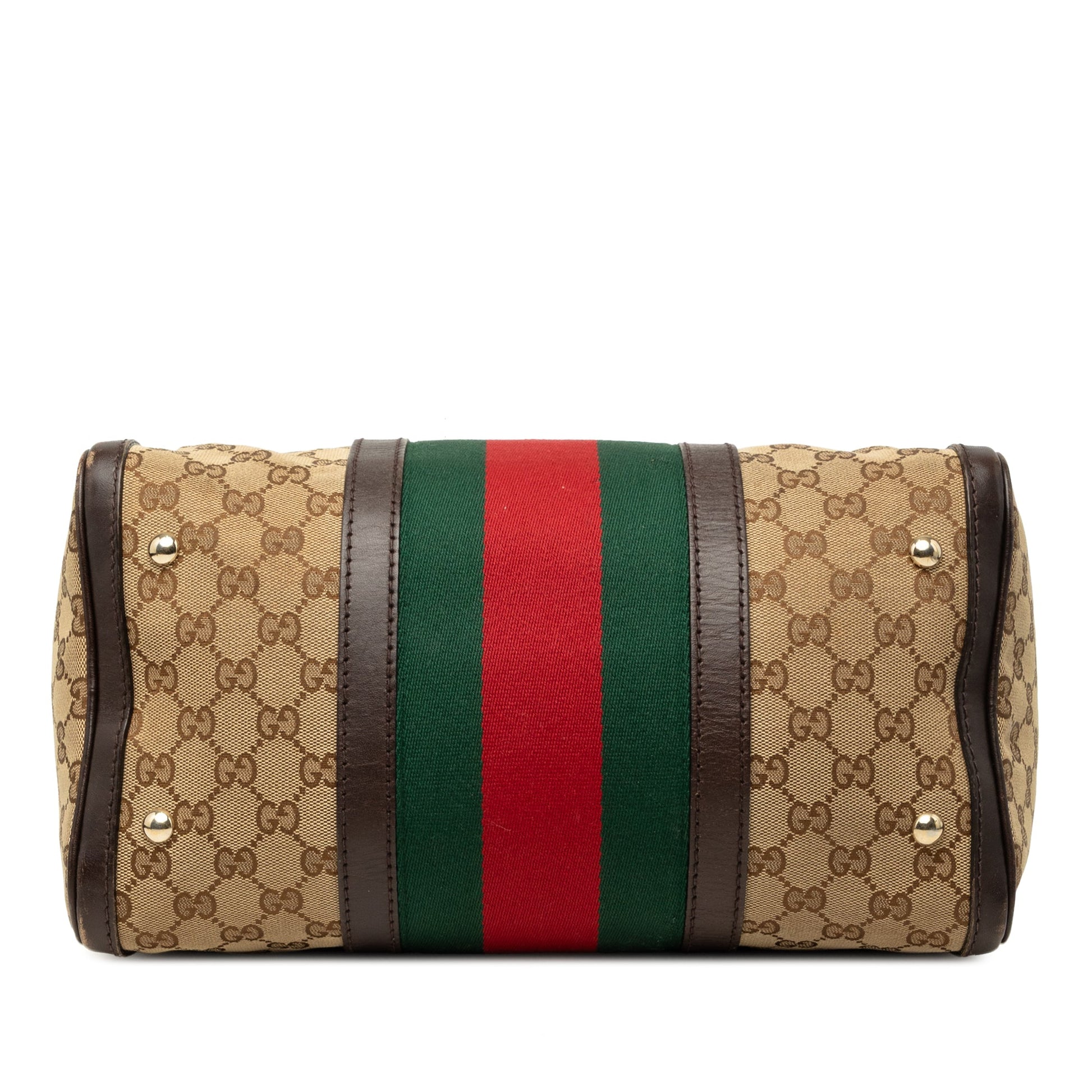 Gucci Medium GG Canvas Web Joy Boston Bag