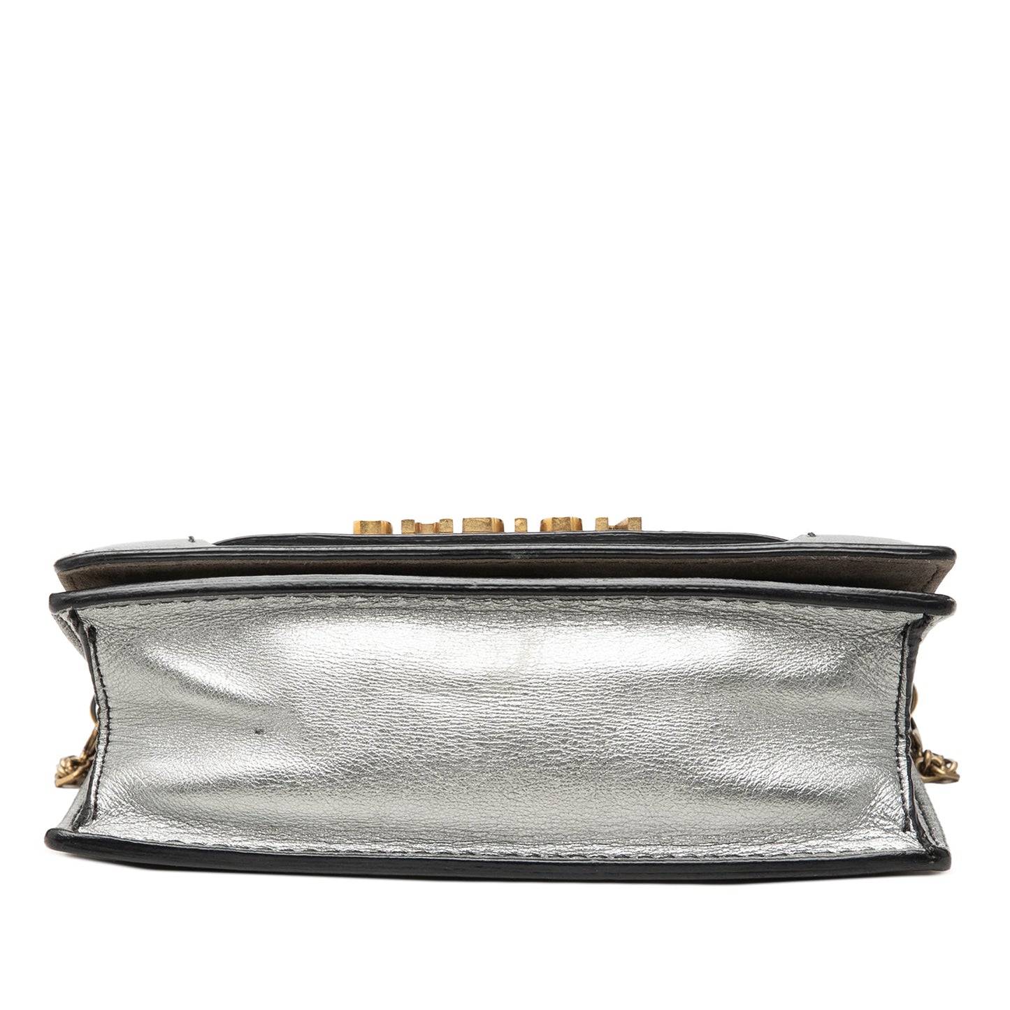 Dior Metallic Calfskin JAdior Clutch with Chain