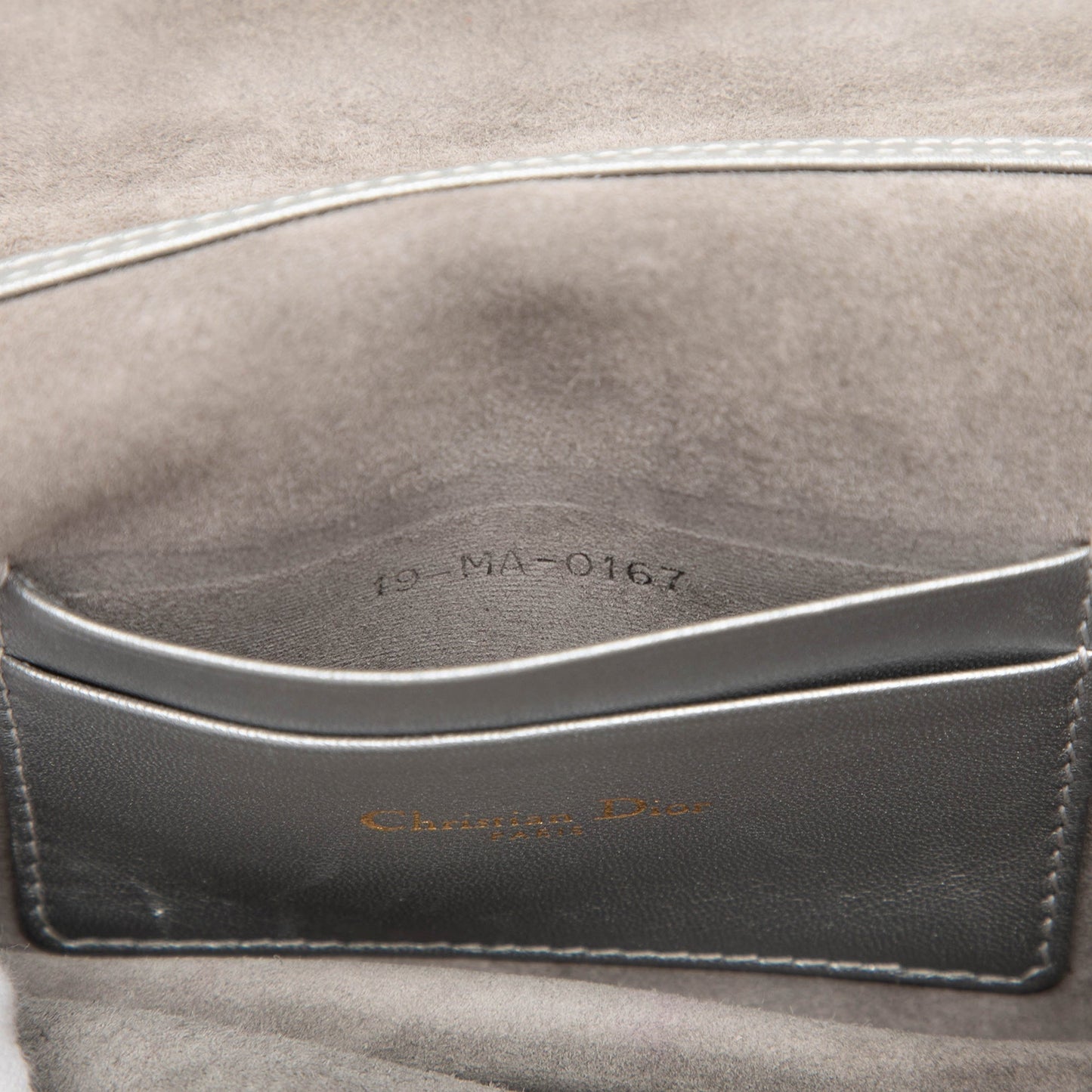 Dior Metallic Calfskin JAdior Clutch with Chain