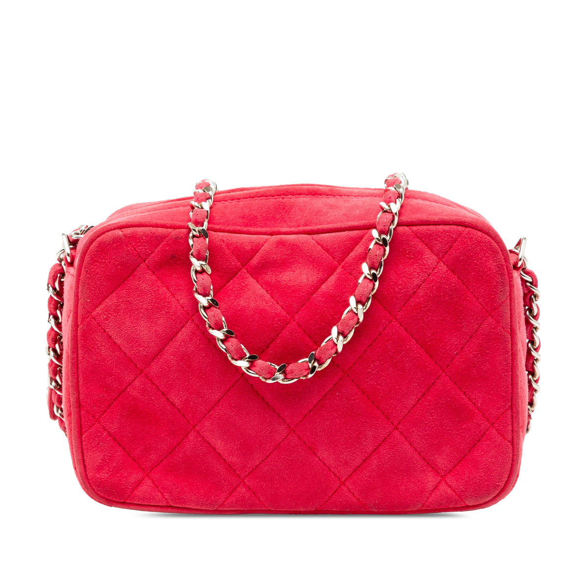Chanel Quilted Suede Camera Bag