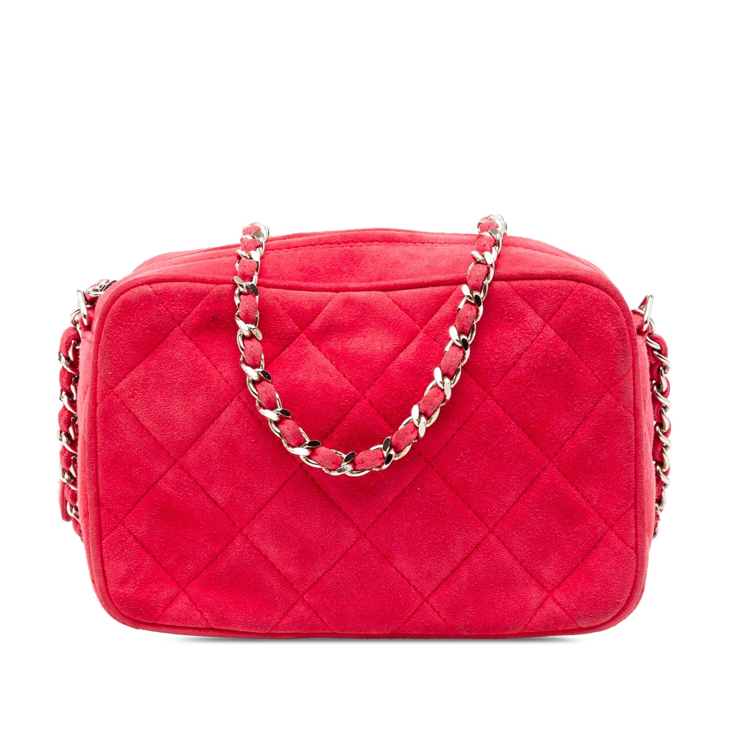 Chanel Quilted Suede Camera Bag