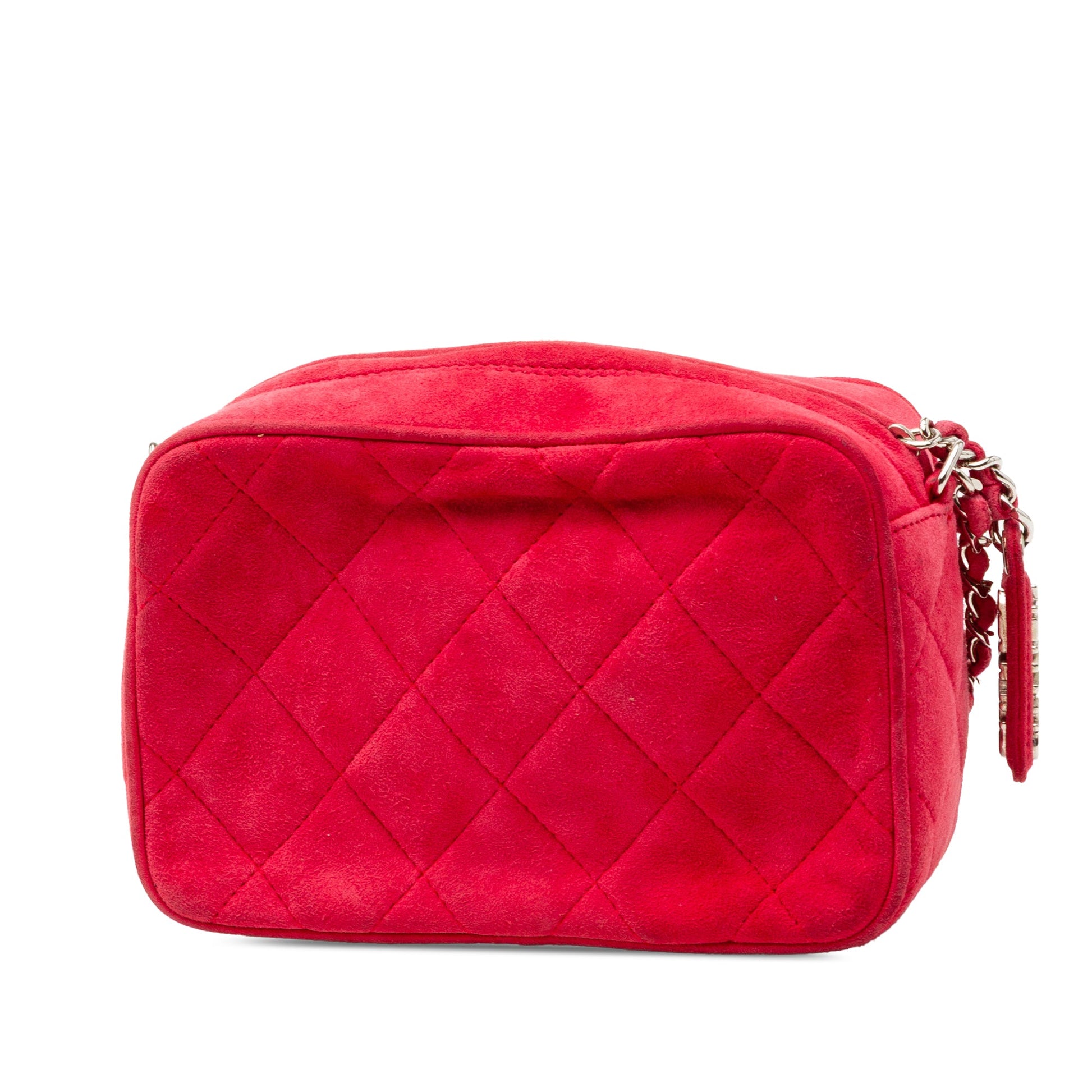 Chanel Quilted Suede Camera Bag
