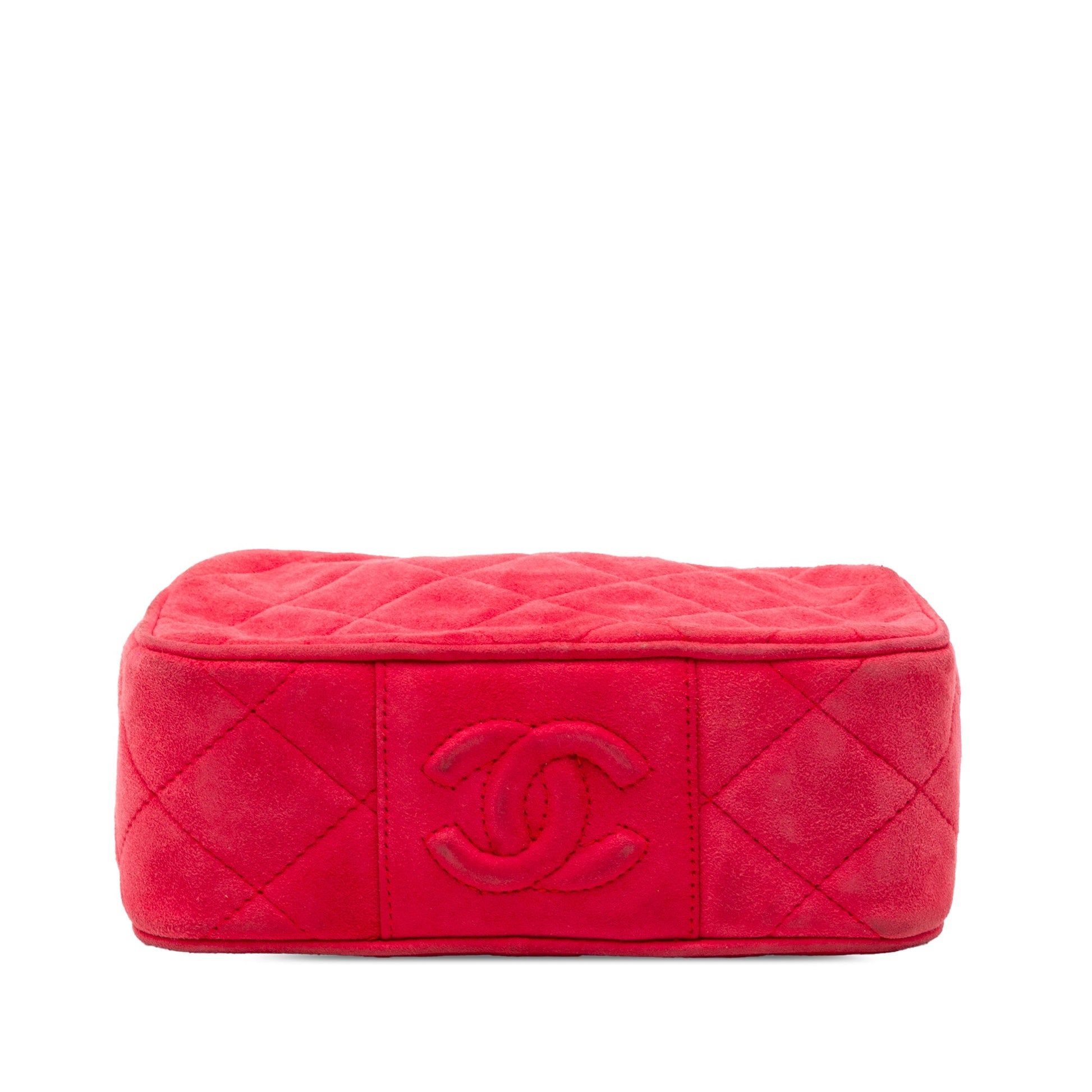 Chanel Quilted Suede Camera Bag