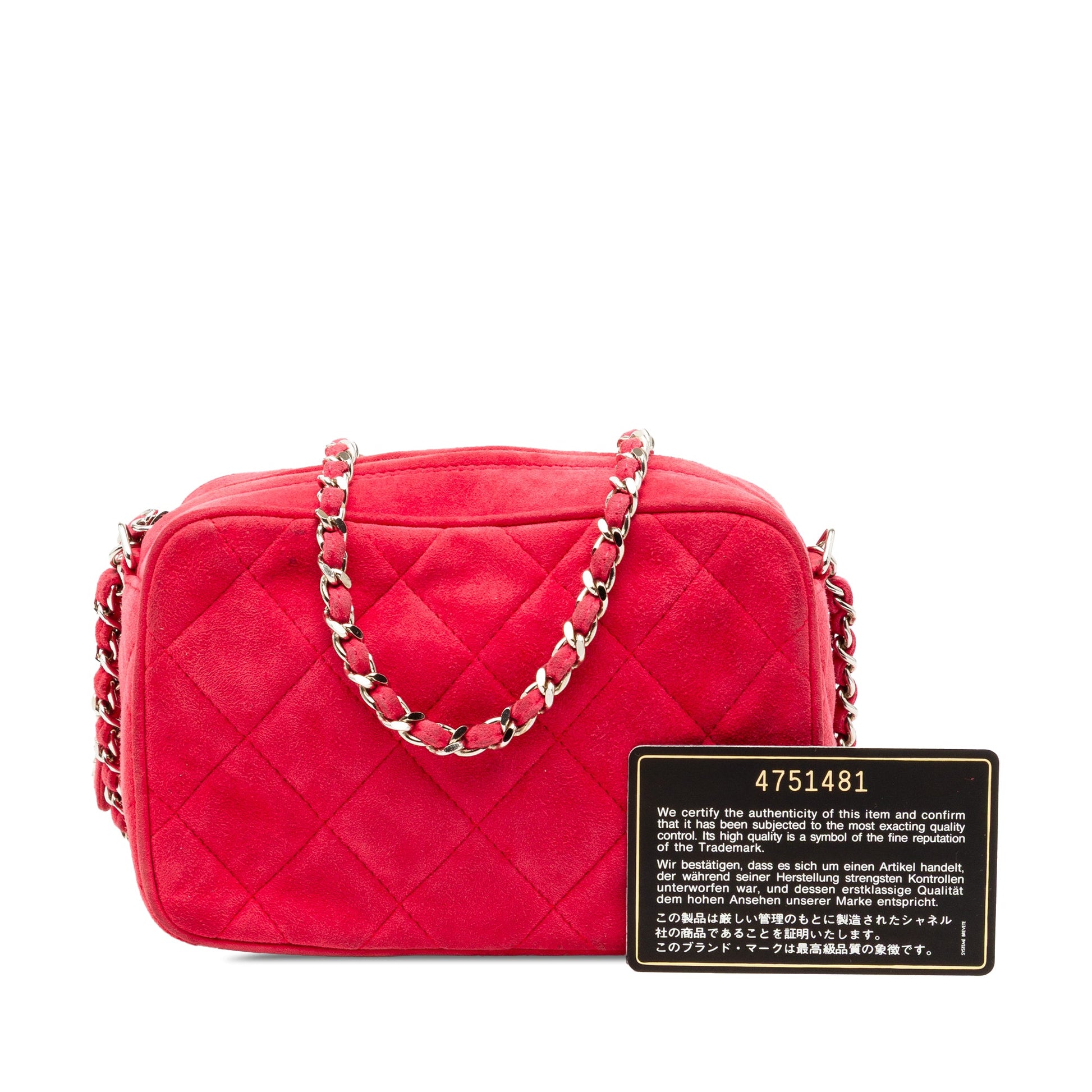 Chanel Quilted Suede Camera Bag
