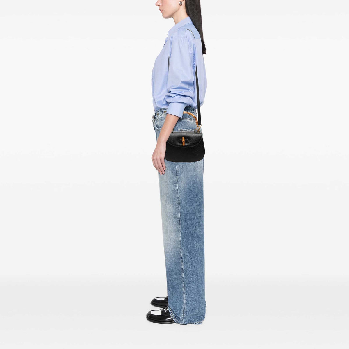 Gucci Small Grained Calfskin Bamboo Night