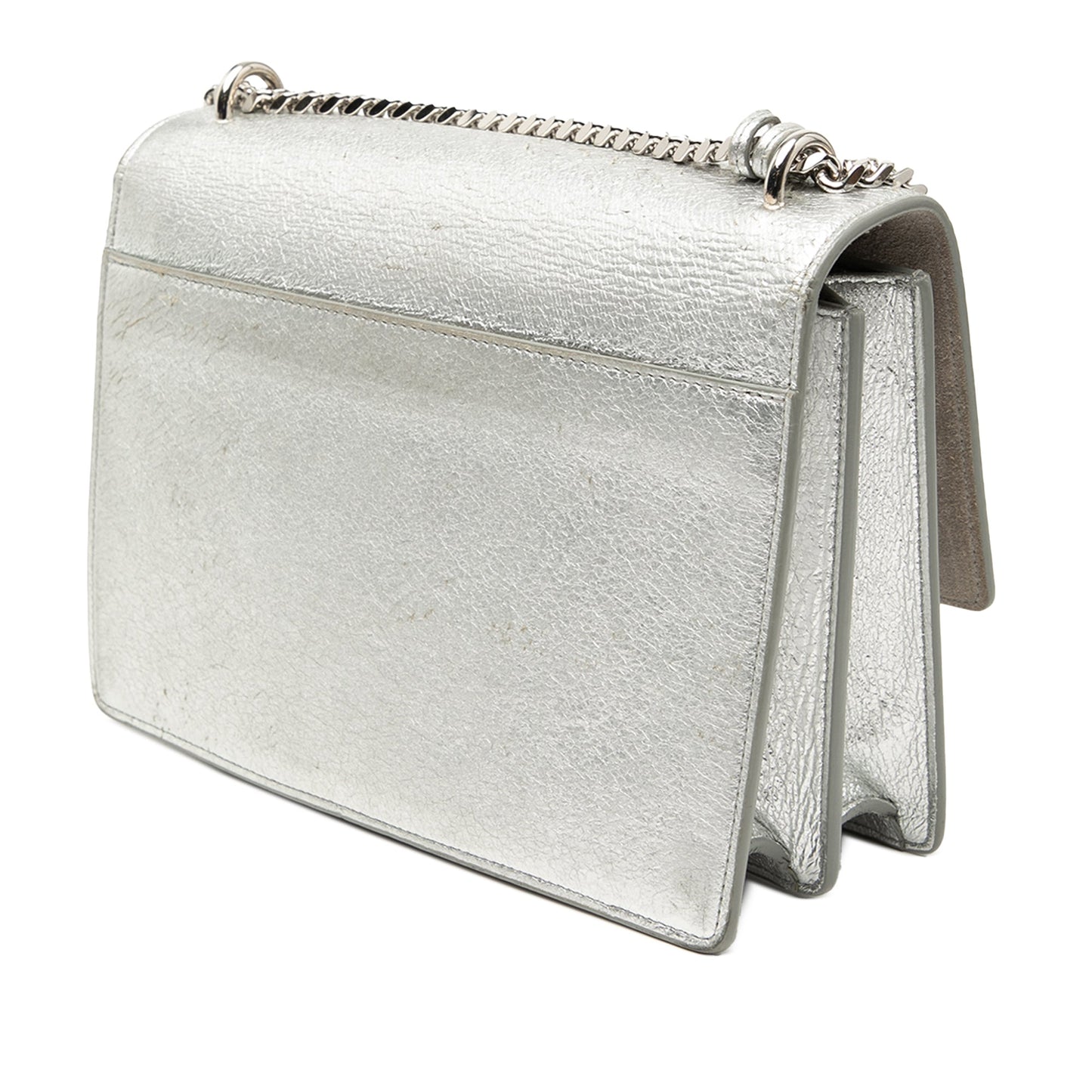 Saint Laurent Medium Metallic Calfskin Monogram Sunset Crossbody
