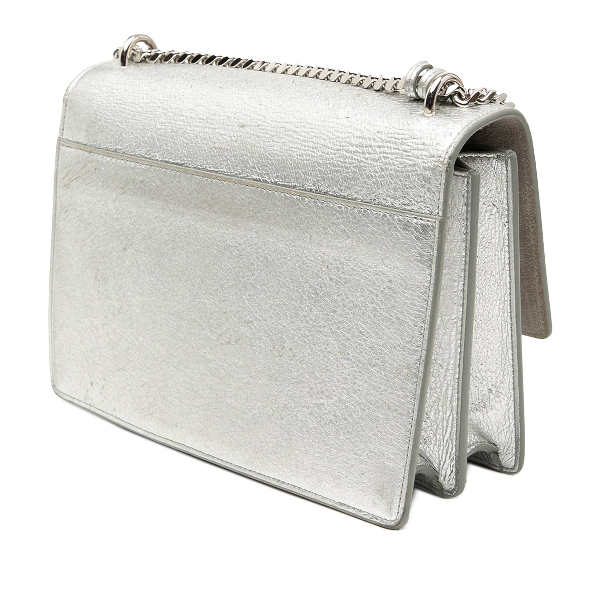 Saint Laurent Medium Metallic Calfskin Monogram Sunset Crossbody