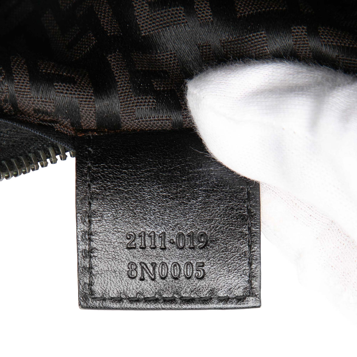 Fendi Zucchino Canvas Handbag