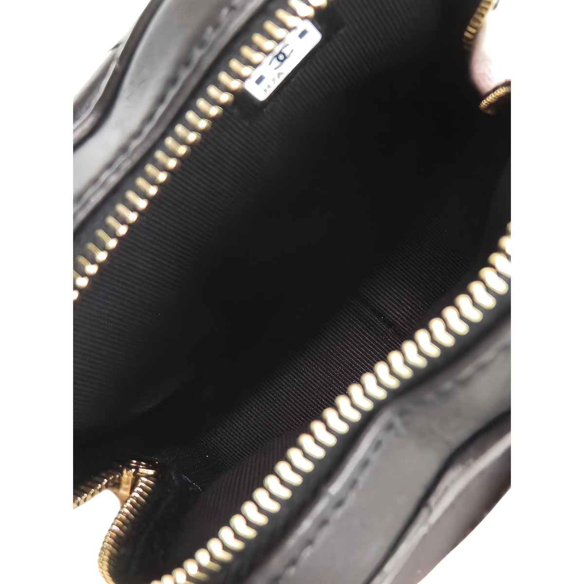 Chanel Mini Lambskin CC in Love Heart Belt Bag — Black