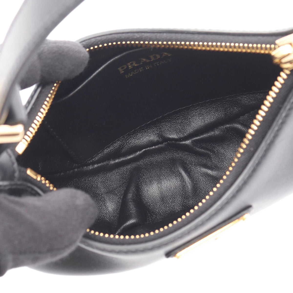 Prada Smal Soft Calf  Arque Shoulder Bag