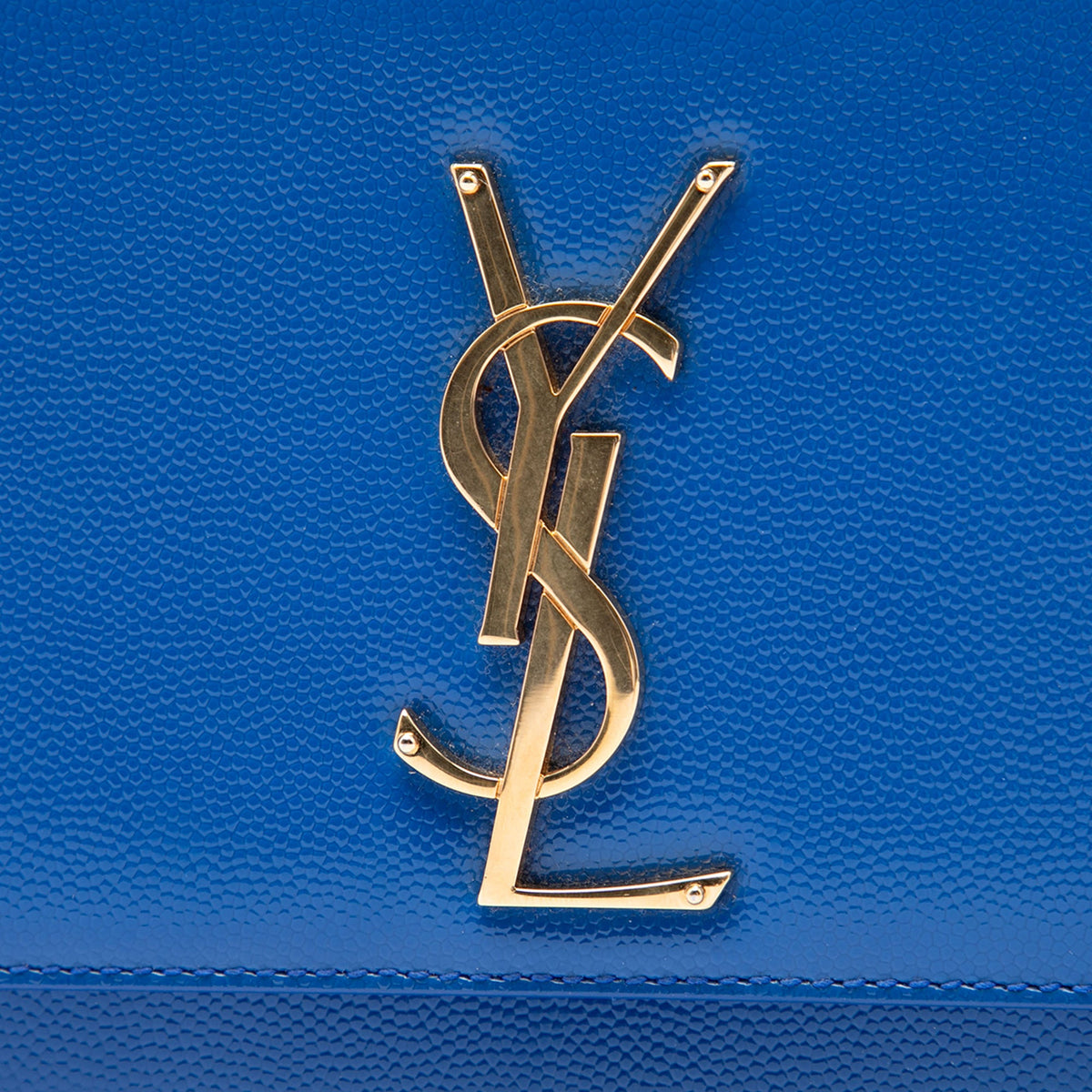 Saint Laurent Grain De Poudre Monogram Cassandre Clutch