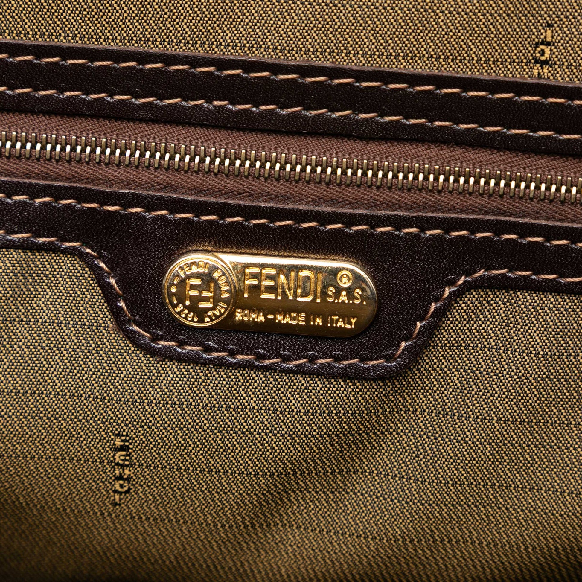 Fendi Zucca Canvas Satchel