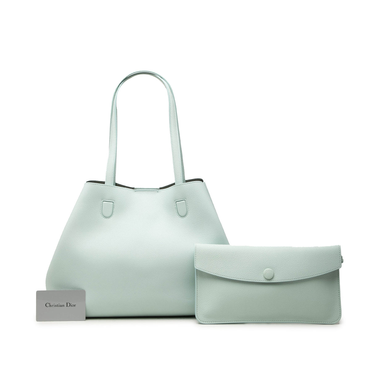 Dior Medium Calfskin Blossom Tote — Green