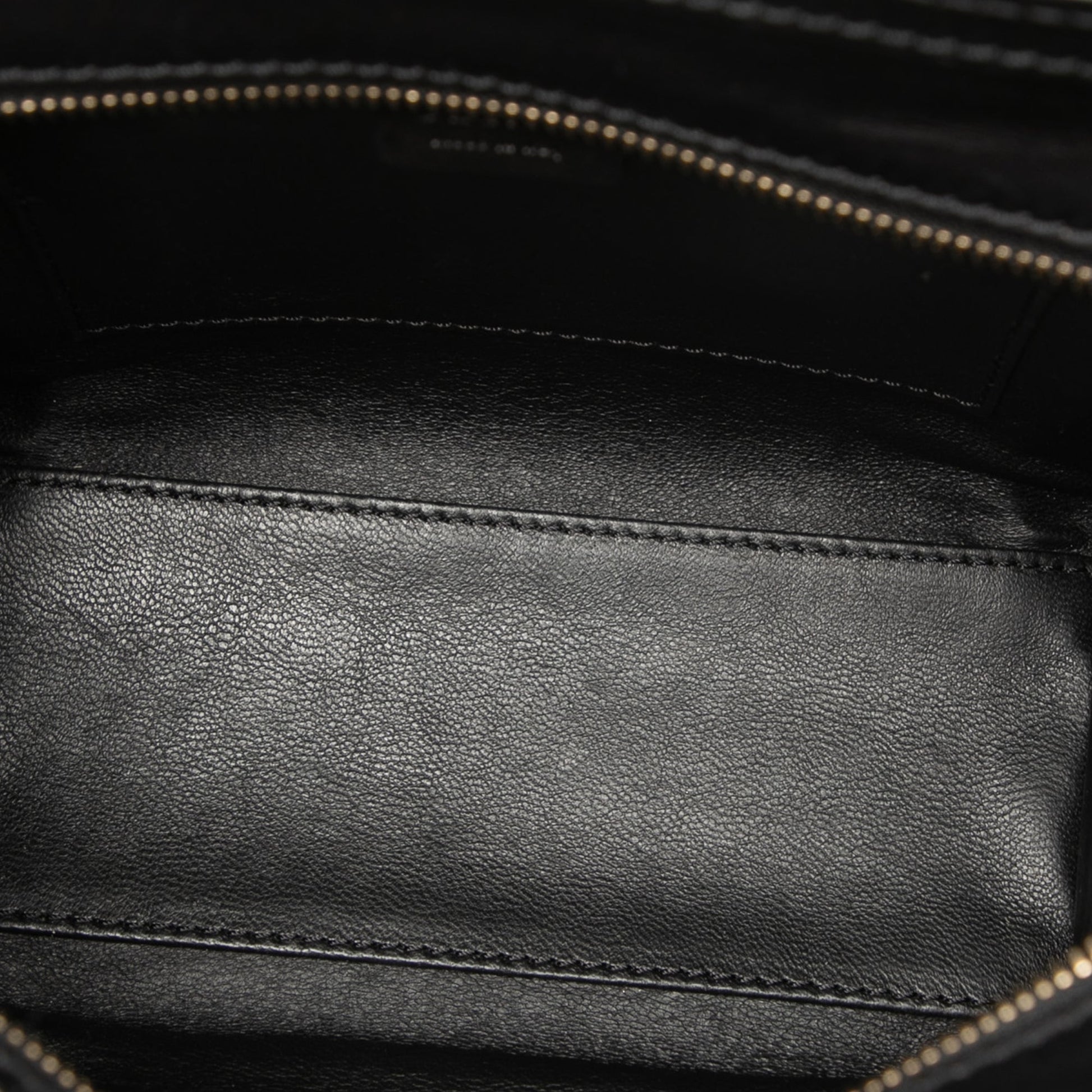 Celine Nano Bicolor Canvas and Leather Luggage Tote