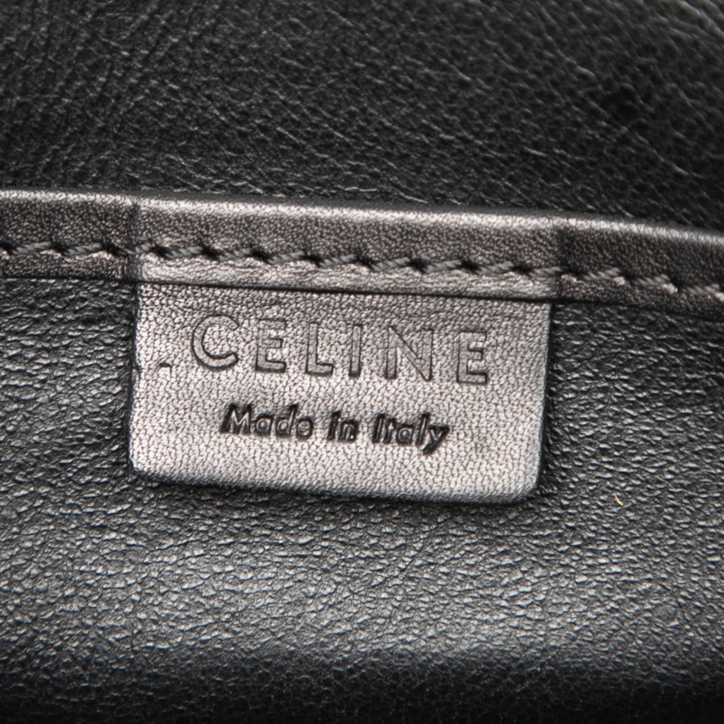 Celine Nano Bicolor Canvas and Leather Luggage Tote