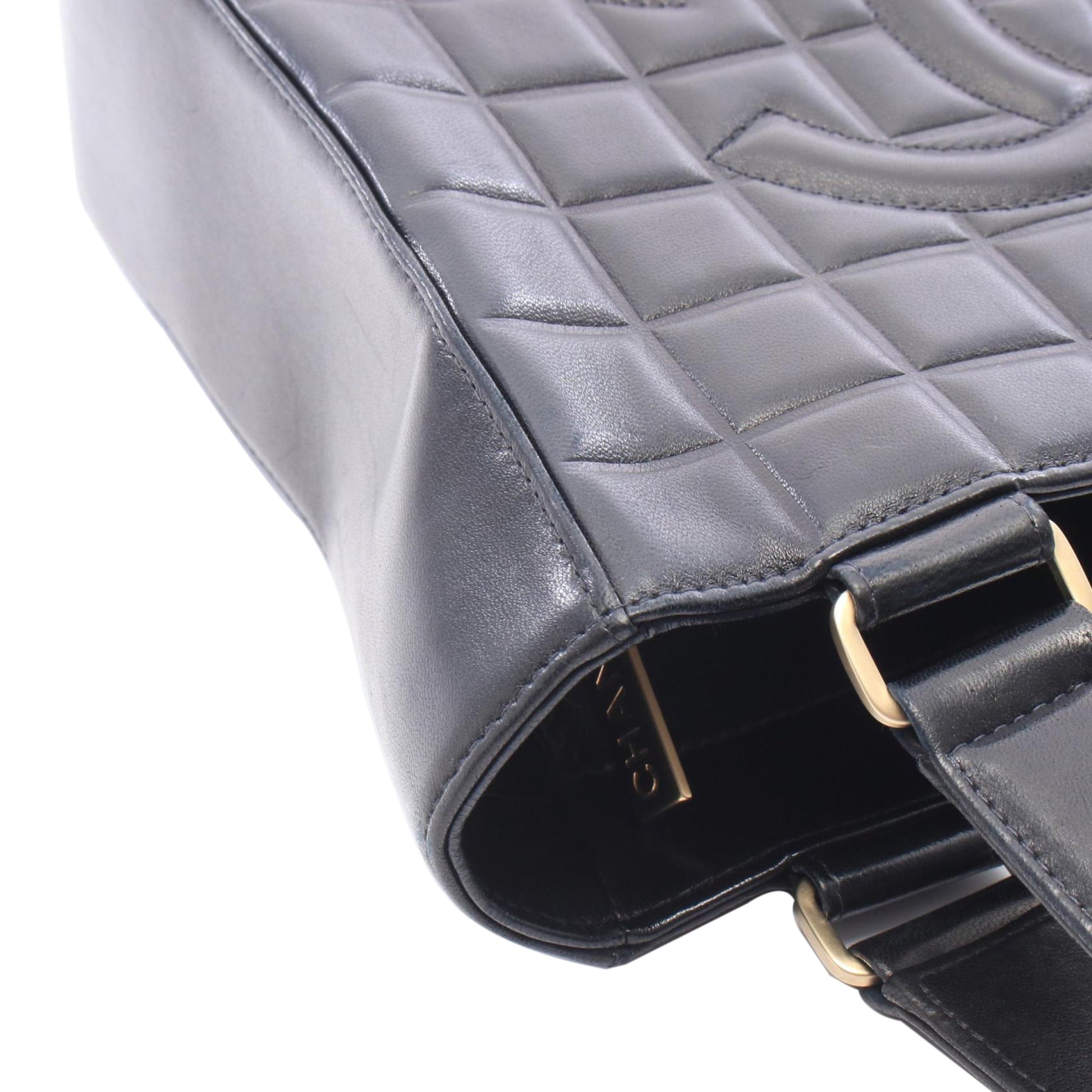 Chanel CC Choco Bar Lambskin Tote