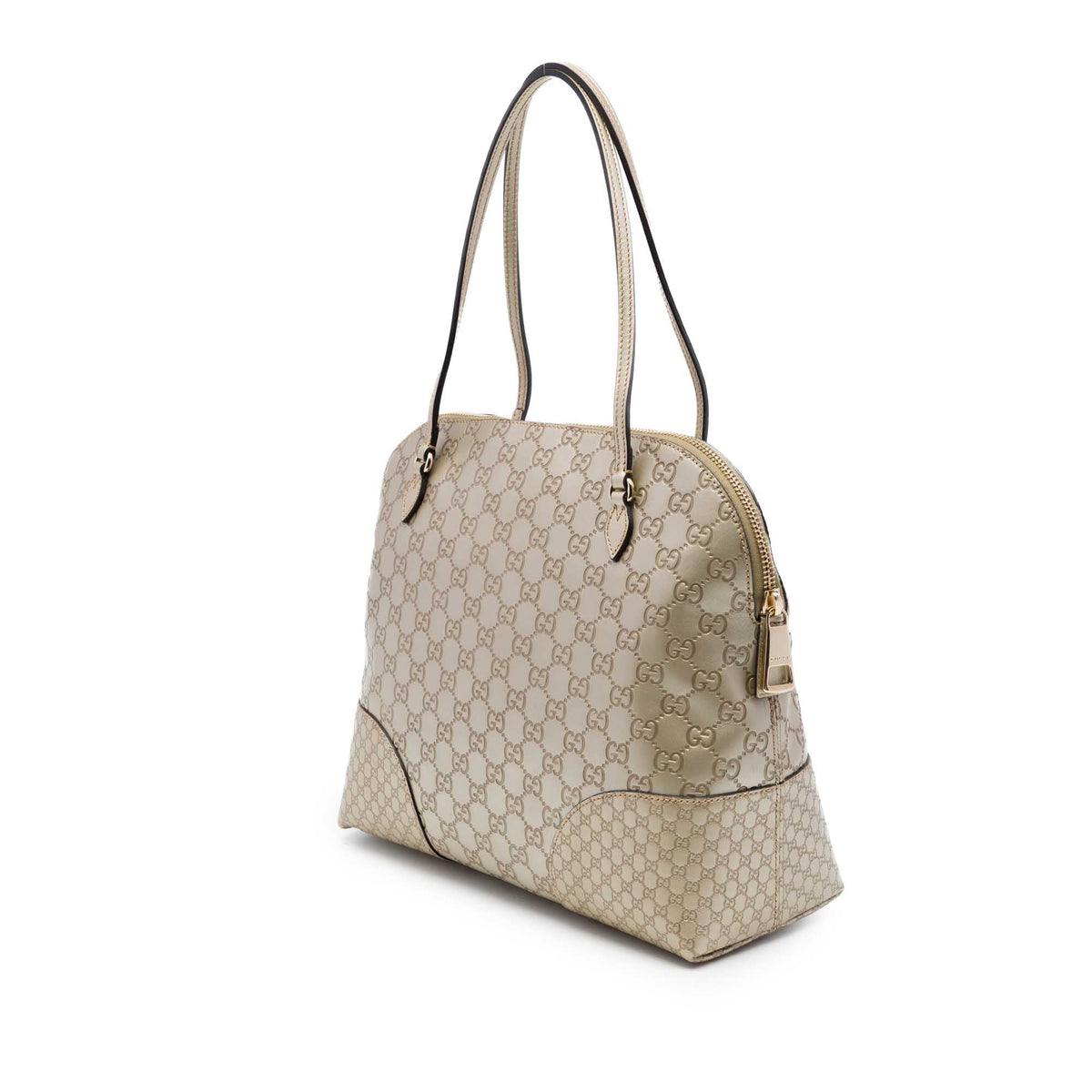 Gucci Medium Guccissima Bree Dome Tote — Gold