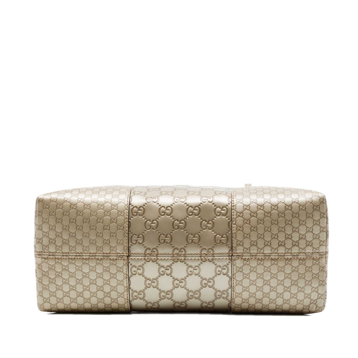 Gucci Medium Guccissima Bree Dome Tote — Gold
