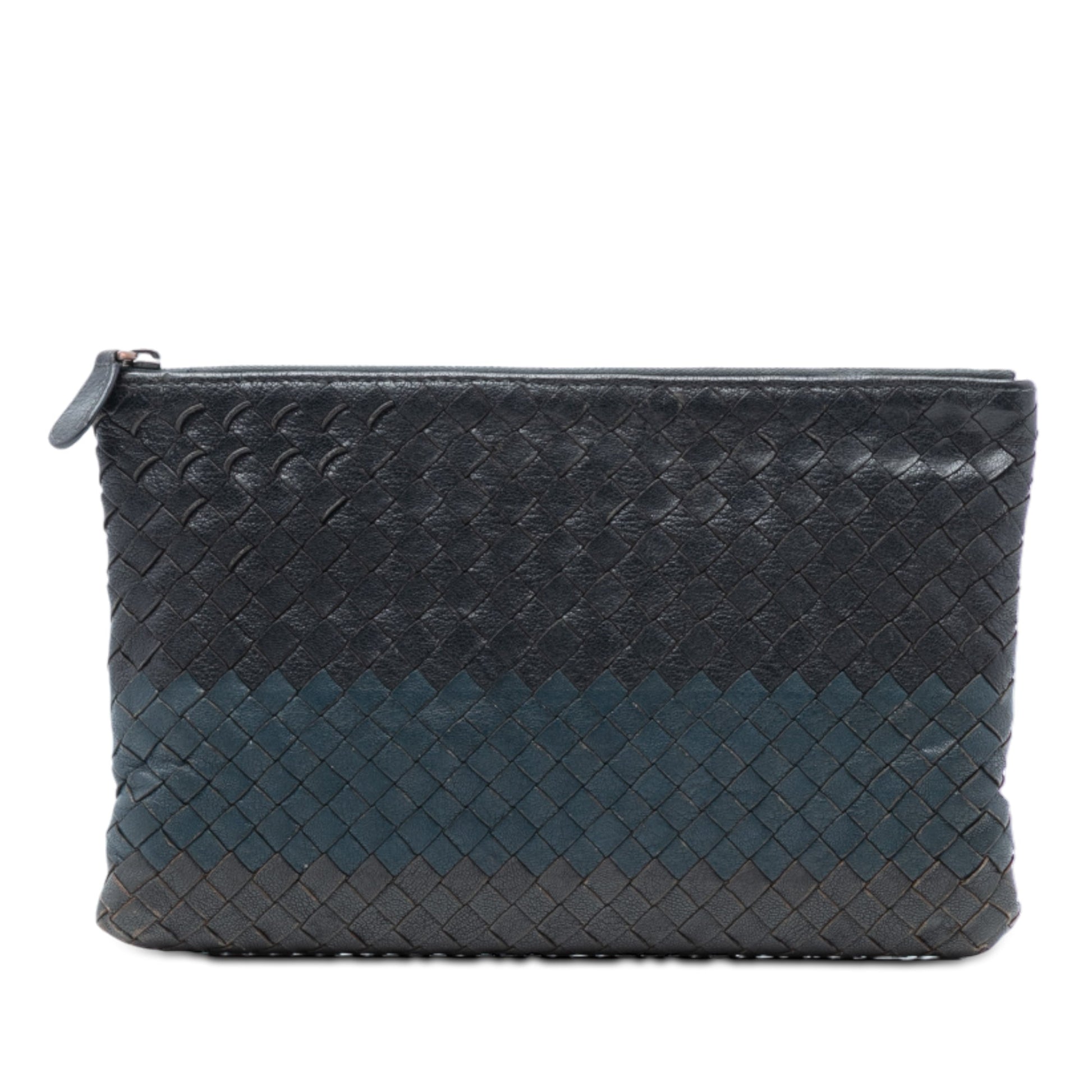 Bottega Veneta Tricolor Nappa Intrecciato Clutch