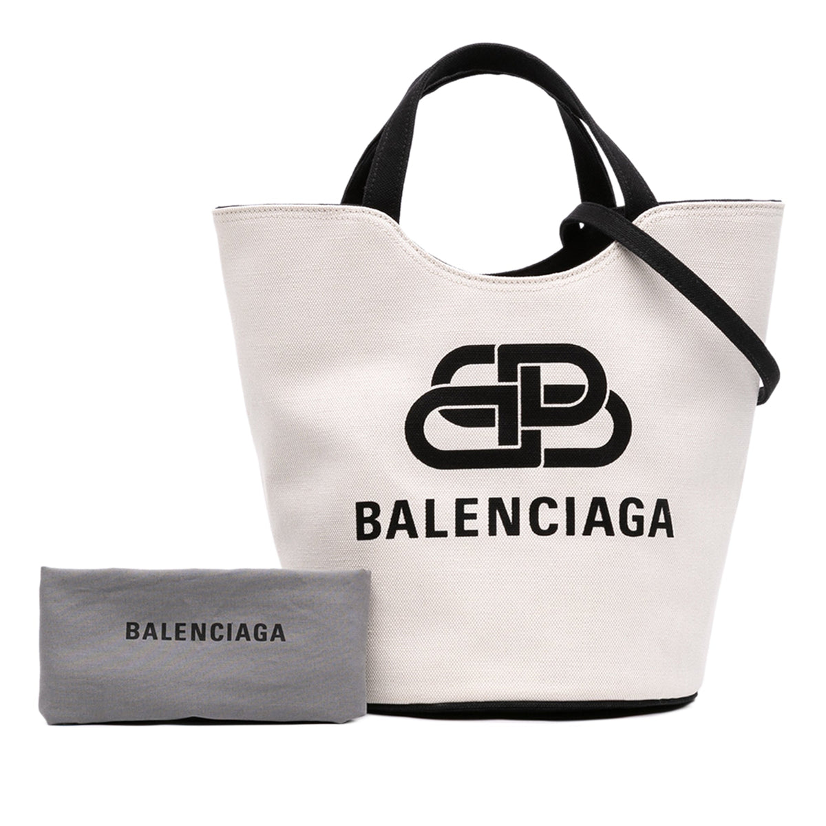 Balenciaga Canvas Wave Bucket Bag M