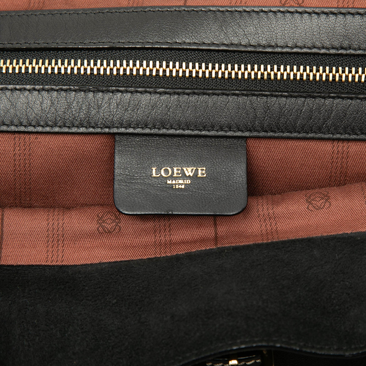 LOEWE Leather Convertible Tote — Black