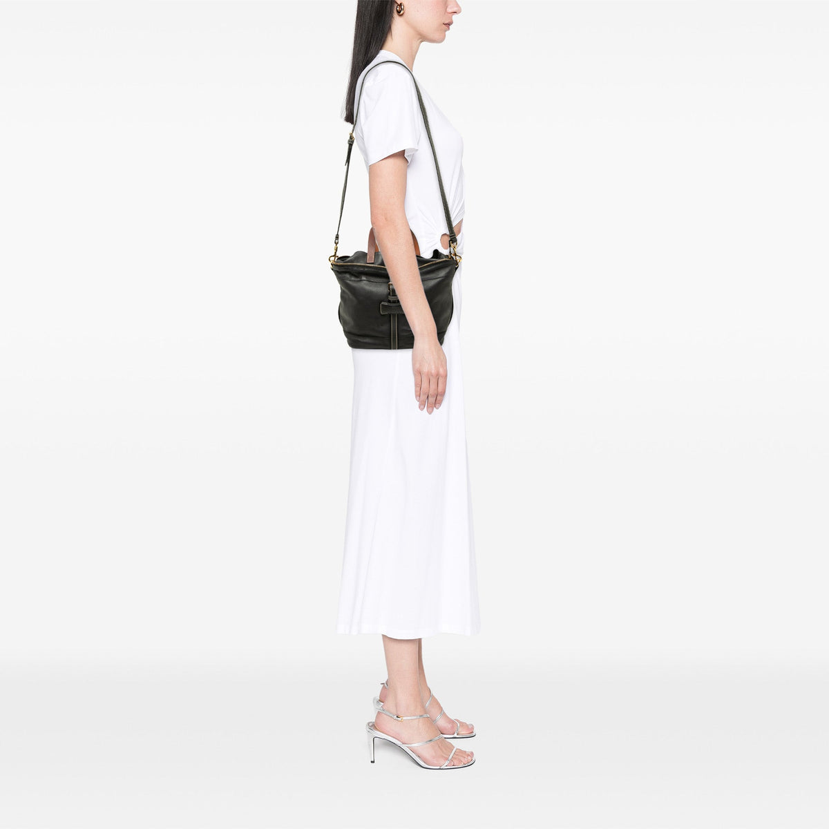 LOEWE Leather Convertible Tote — Black