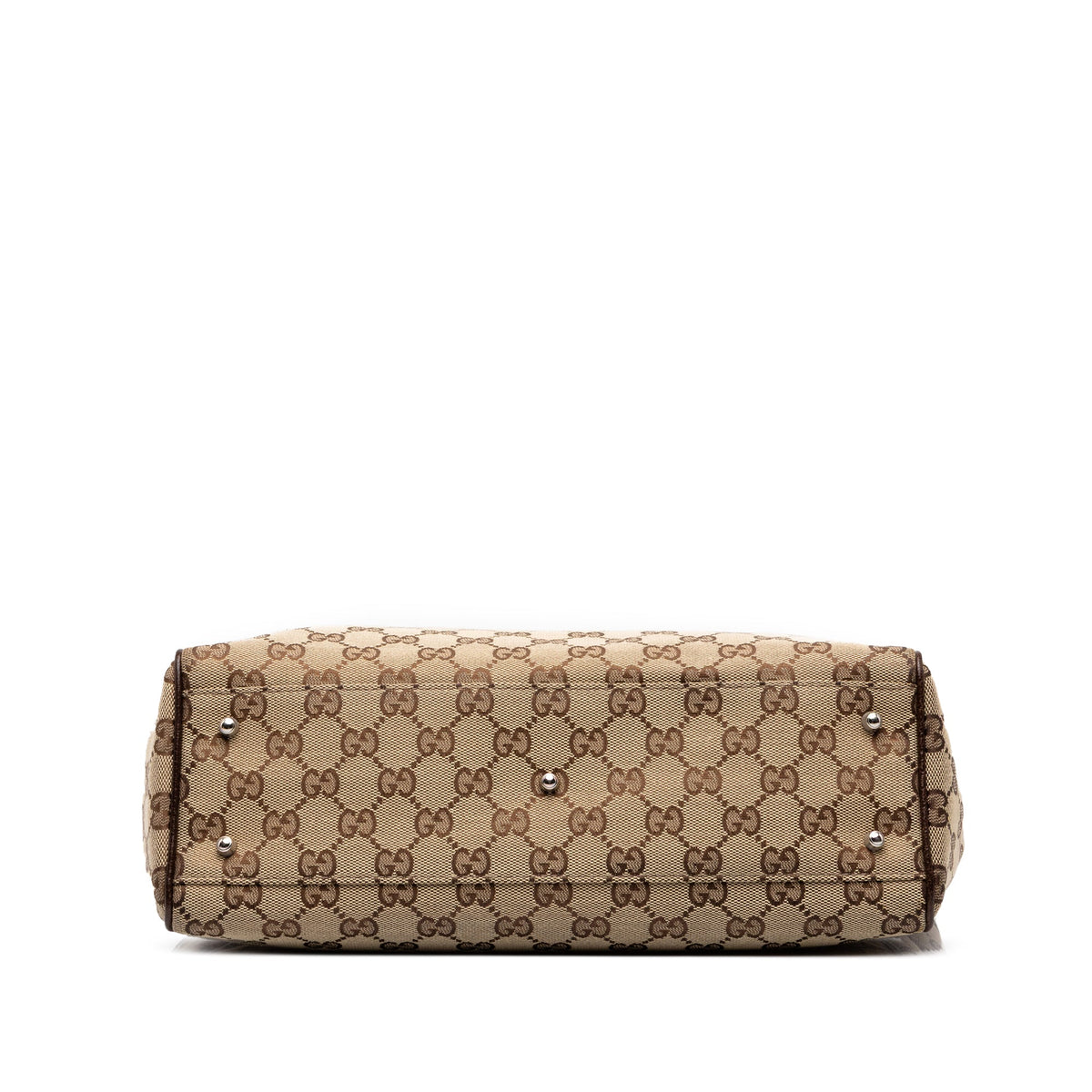 Gucci GG Canvas Web Horsebit Tote