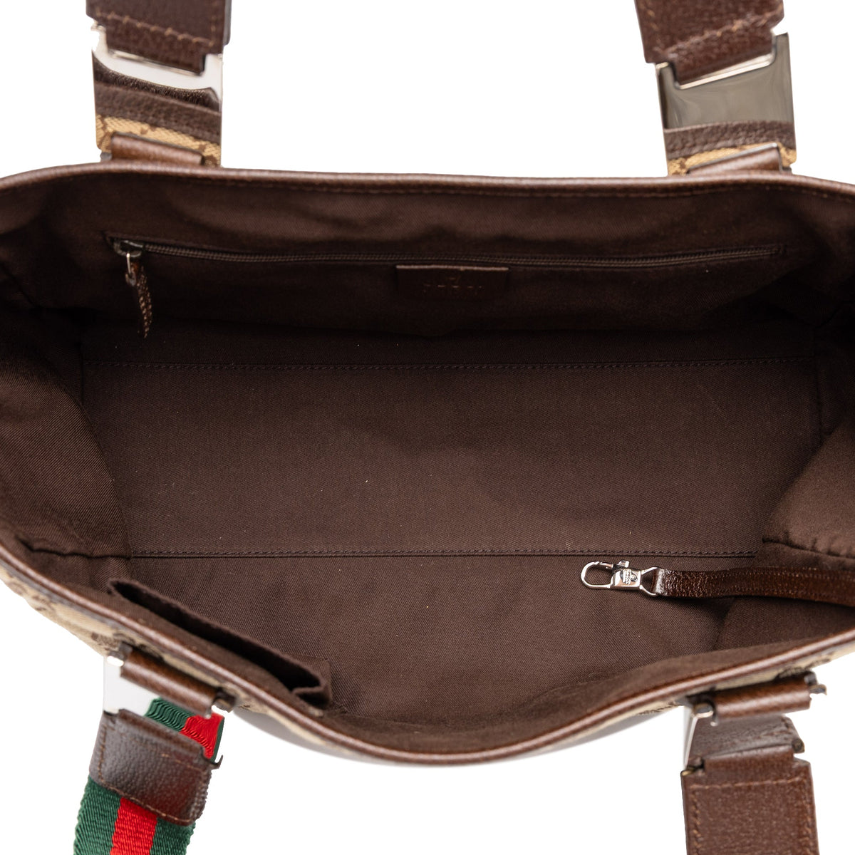 Gucci GG Canvas Web Horsebit Tote