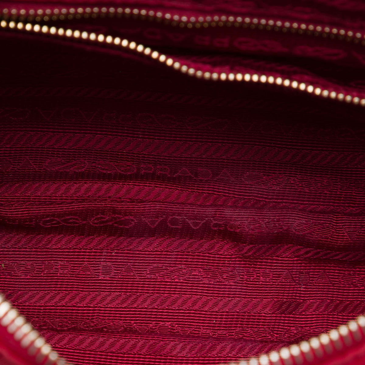 Prada Saffiano Trimmed Tessuto Chain Crossbody