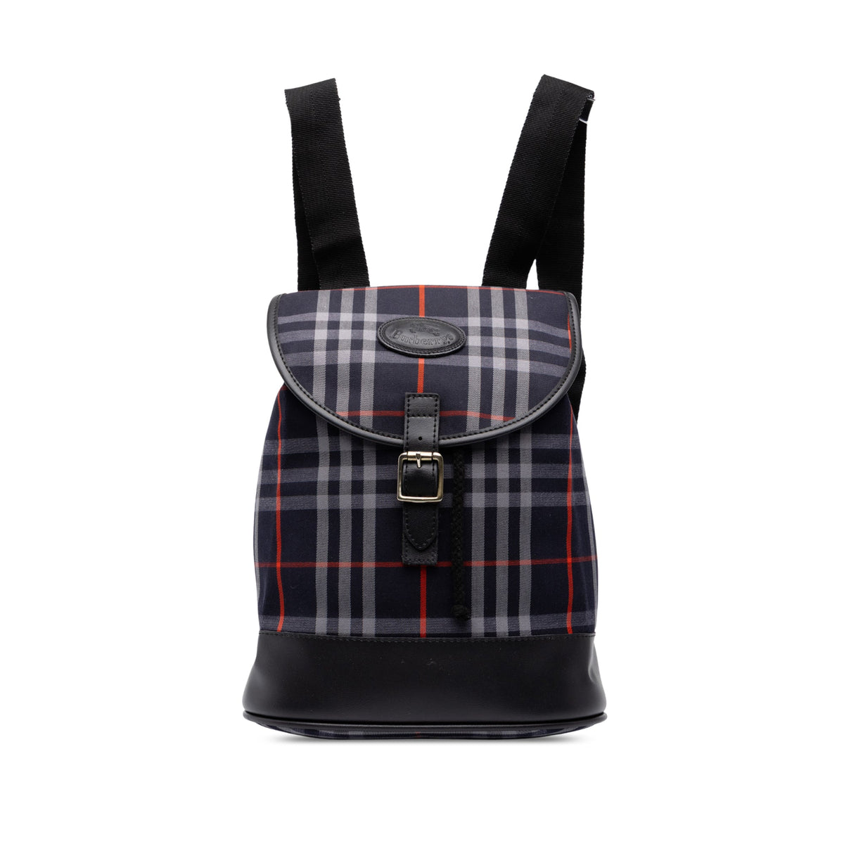 Burberry House Check Canvas Backpack — Blue