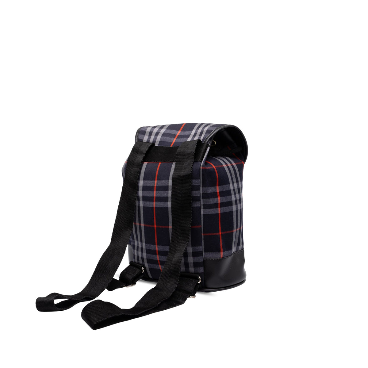 Burberry House Check Canvas Backpack — Blue