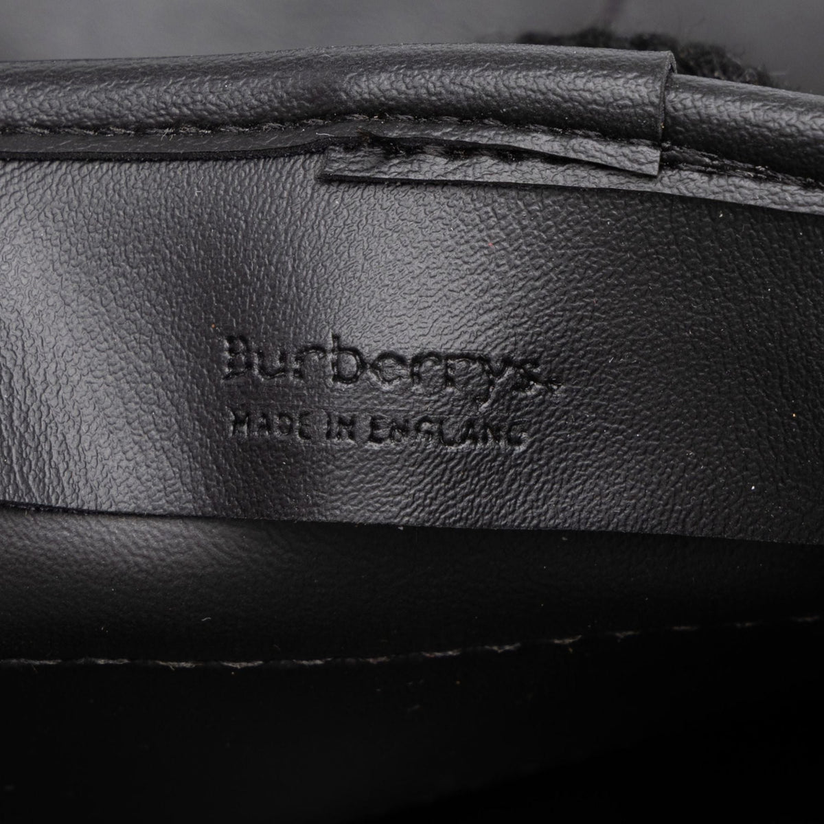 Burberry House Check Canvas Backpack — Blue