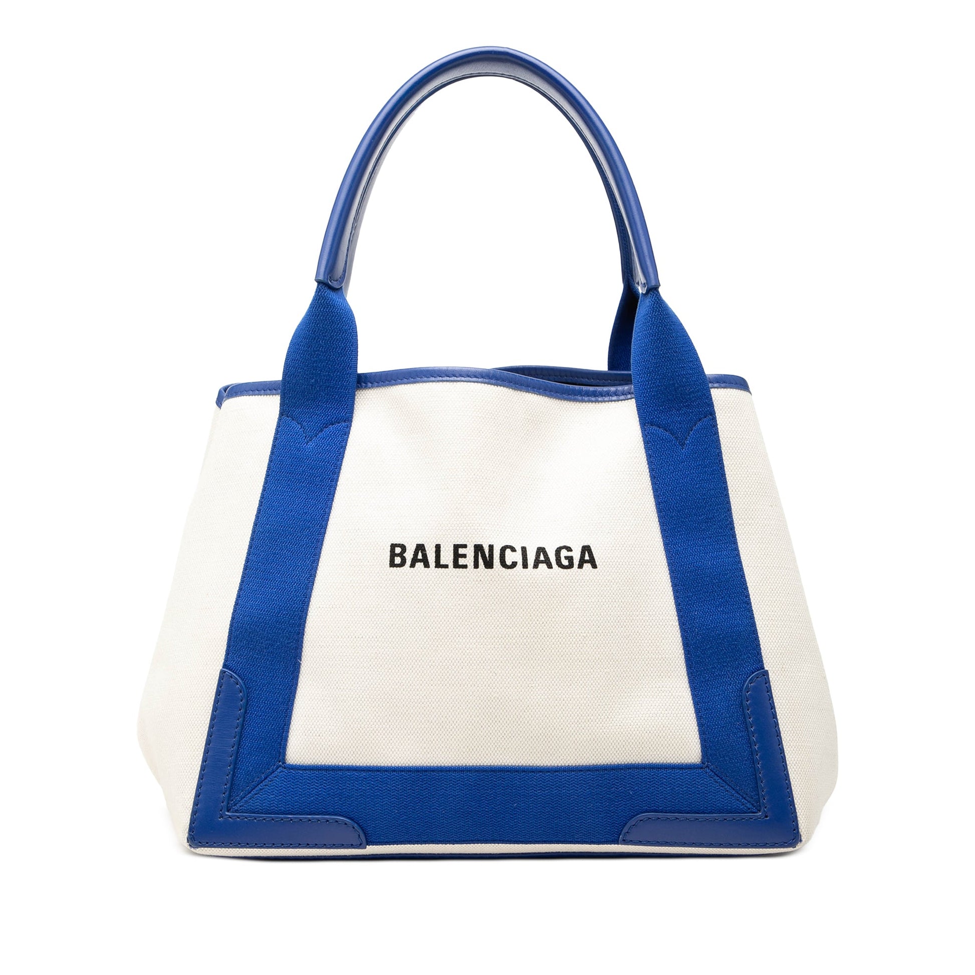 Balenciaga Canvas Navy Cabas S Tote