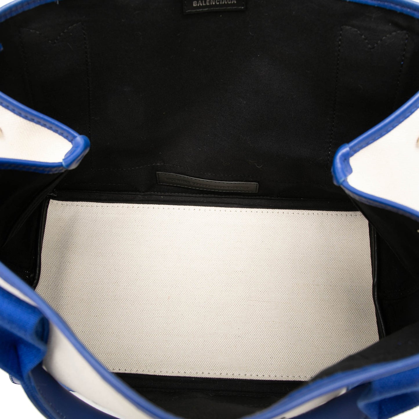 Balenciaga Canvas Navy Cabas S Tote