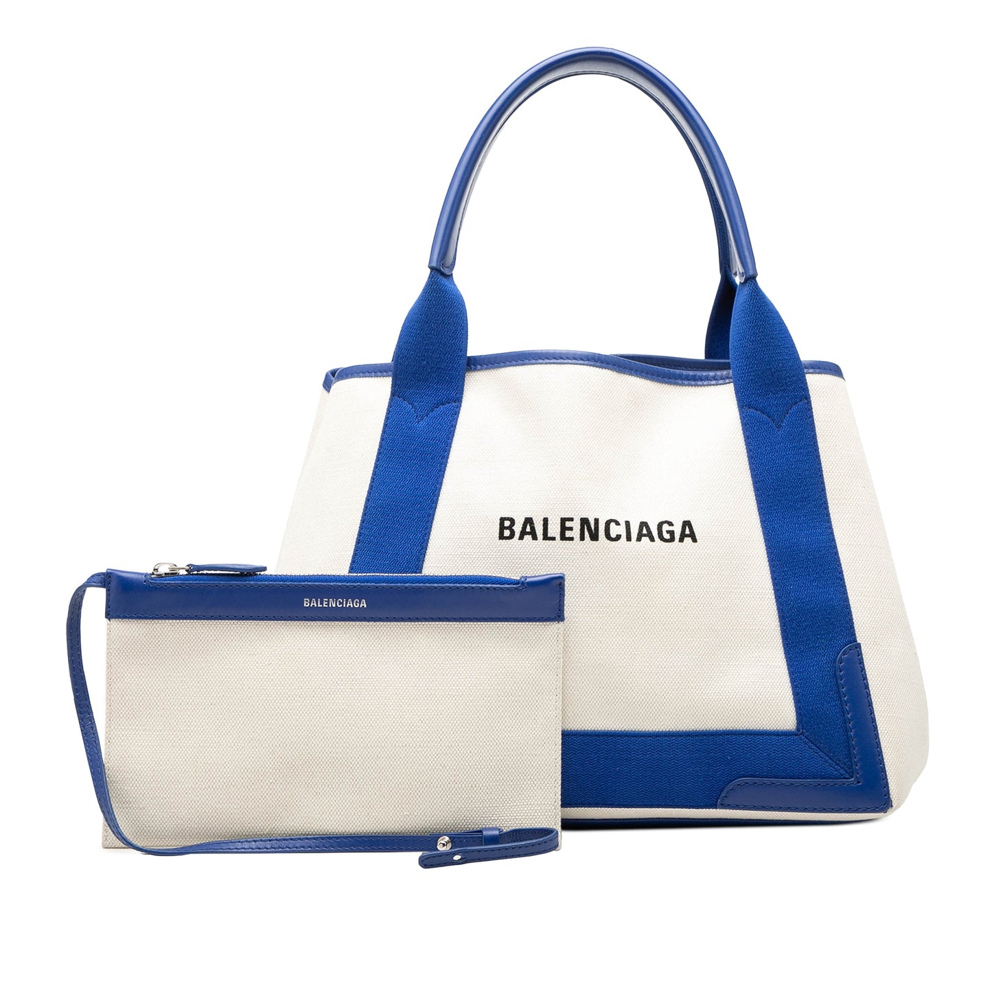 Balenciaga Canvas Navy Cabas S Tote