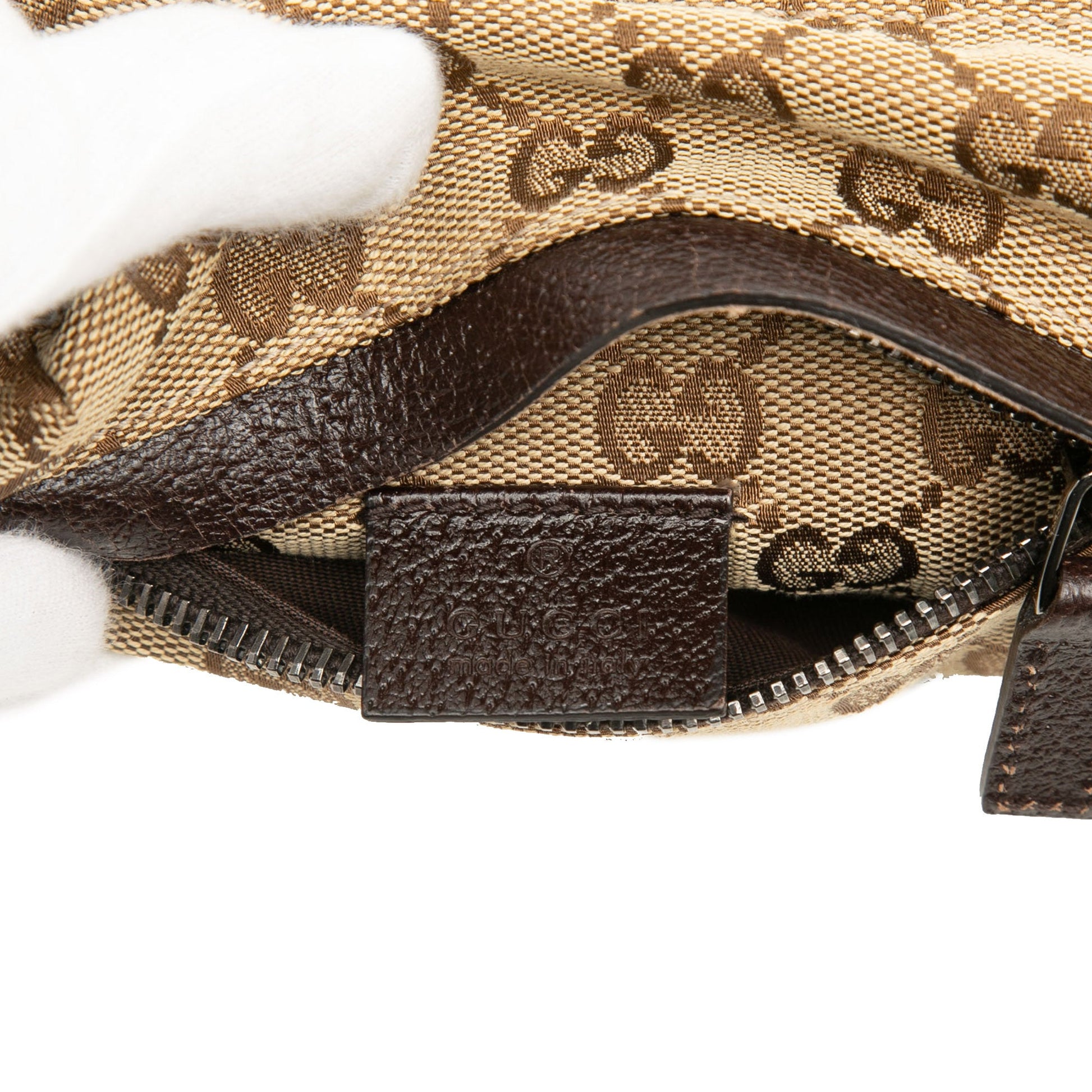 Gucci GG Canvas Web Double Pocket Belt Bag
