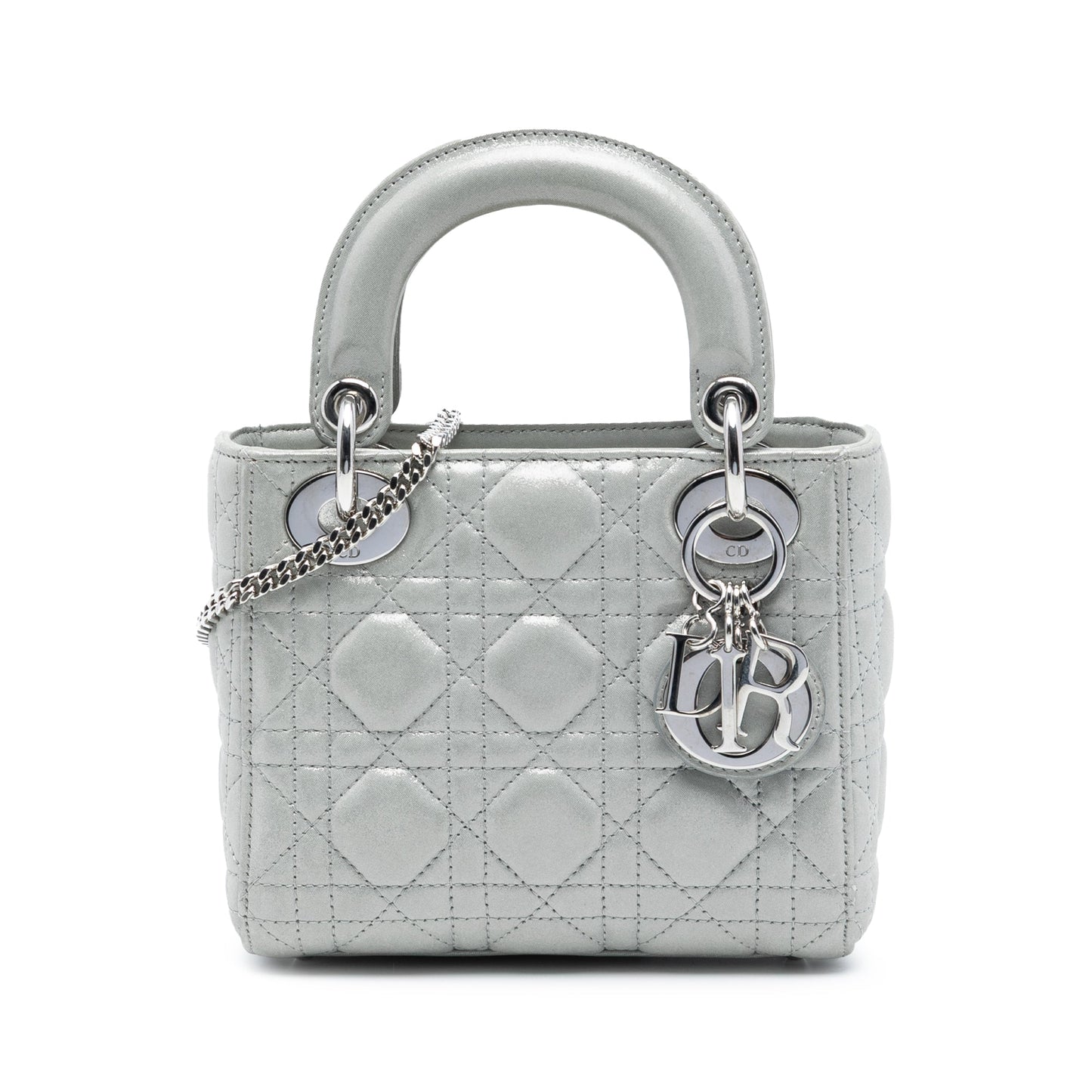 Dior Mini Iridescent Lambskin Cannage Lady Dior