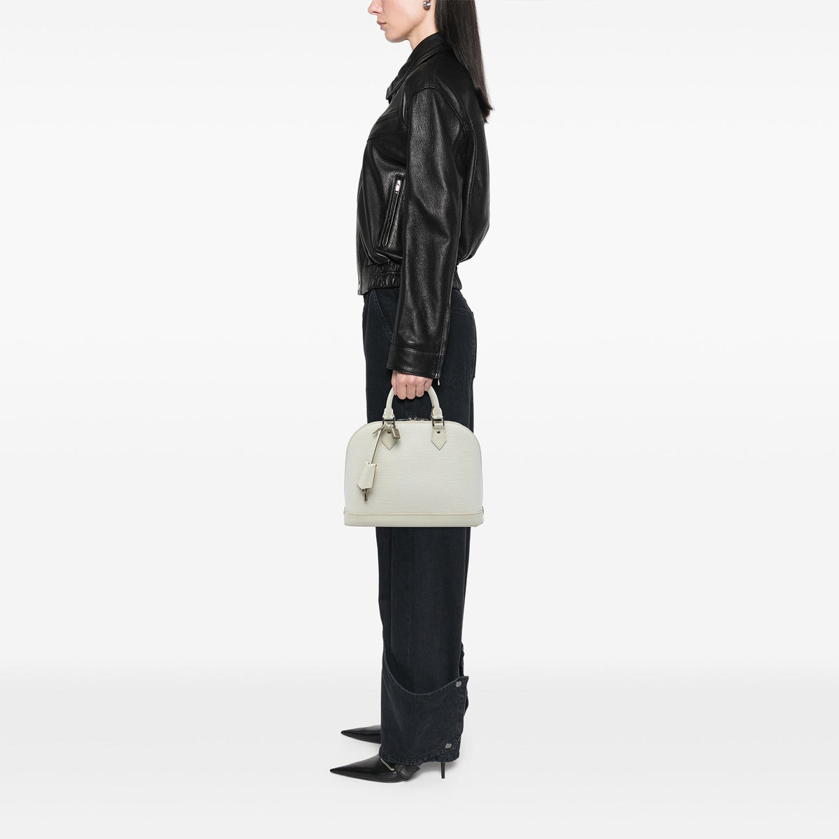 Louis Vuitton Epi Alma PM — White