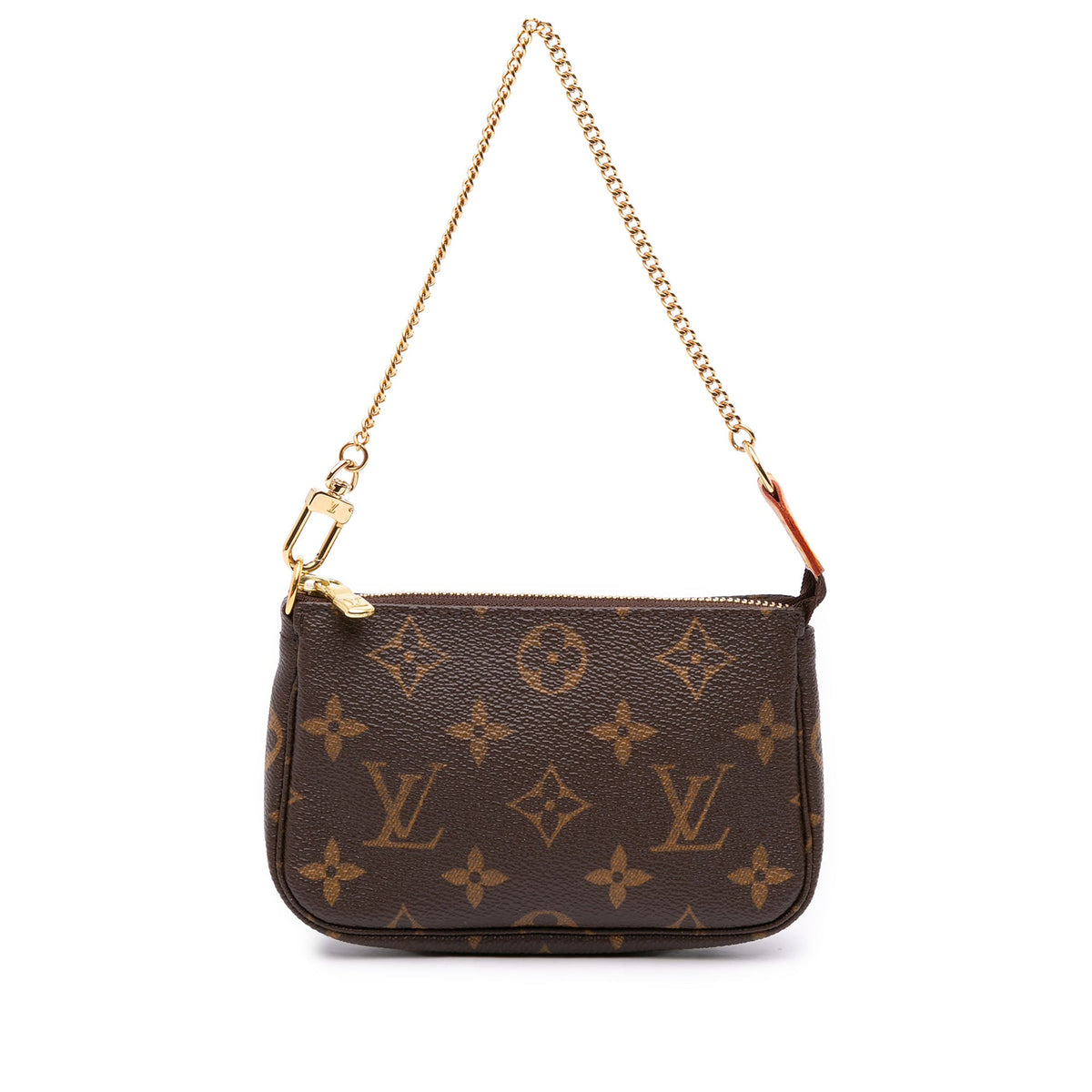 Louis Vuitton Monogram Mini Pochette Accessoires — Brown