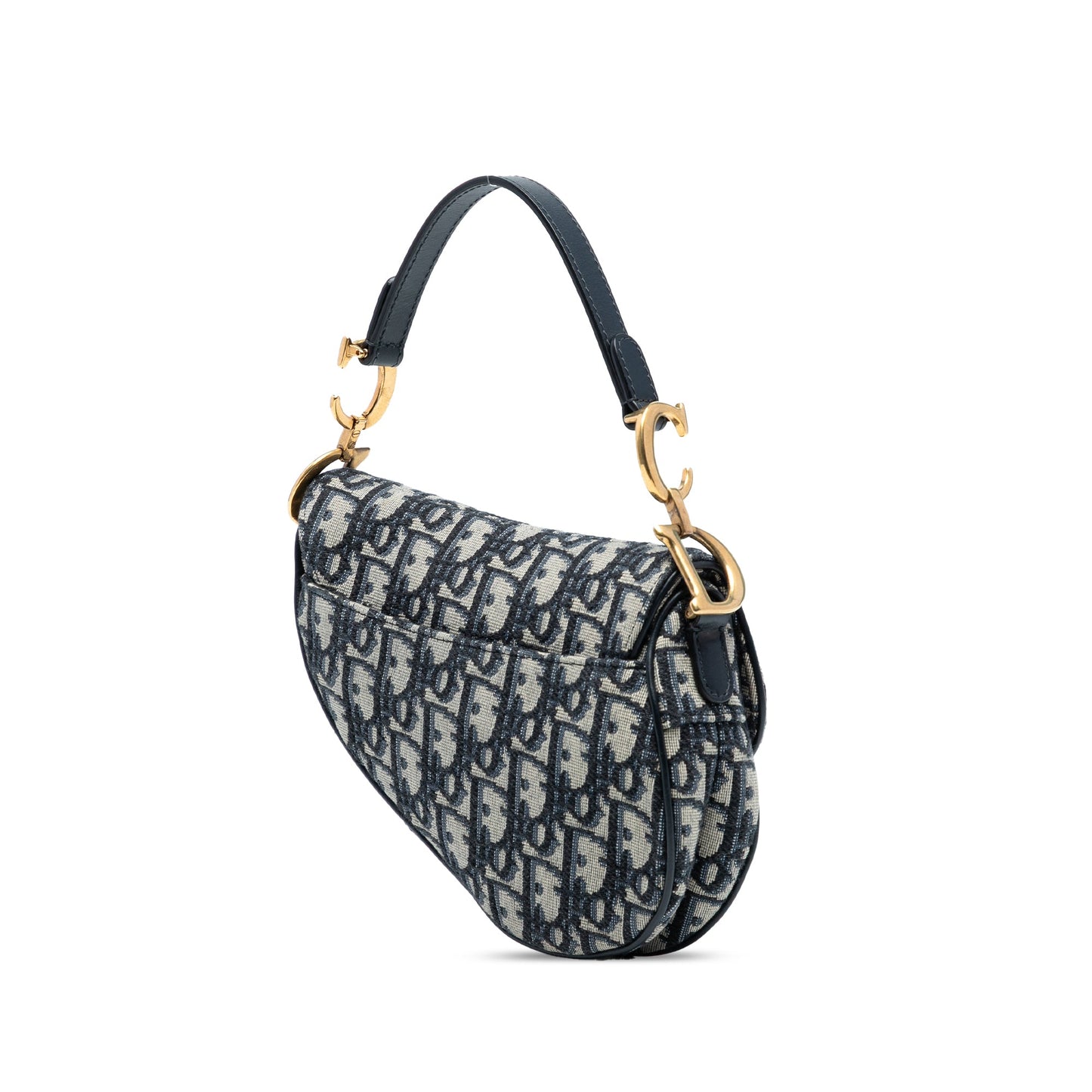 Dior Mini Oblique Canvas Saddle Bag