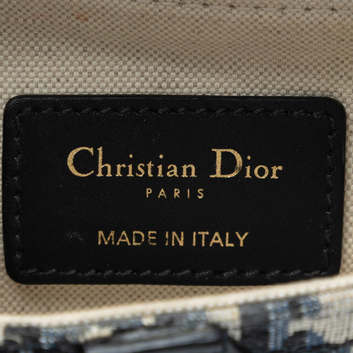 Dior Mini Oblique Canvas Saddle Bag